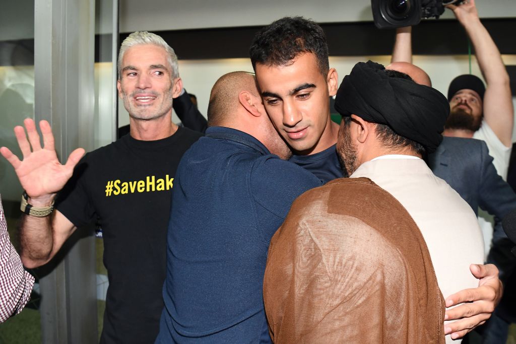 AUSTRALIA-POLITICS-REFUGEE-FOOTBALL