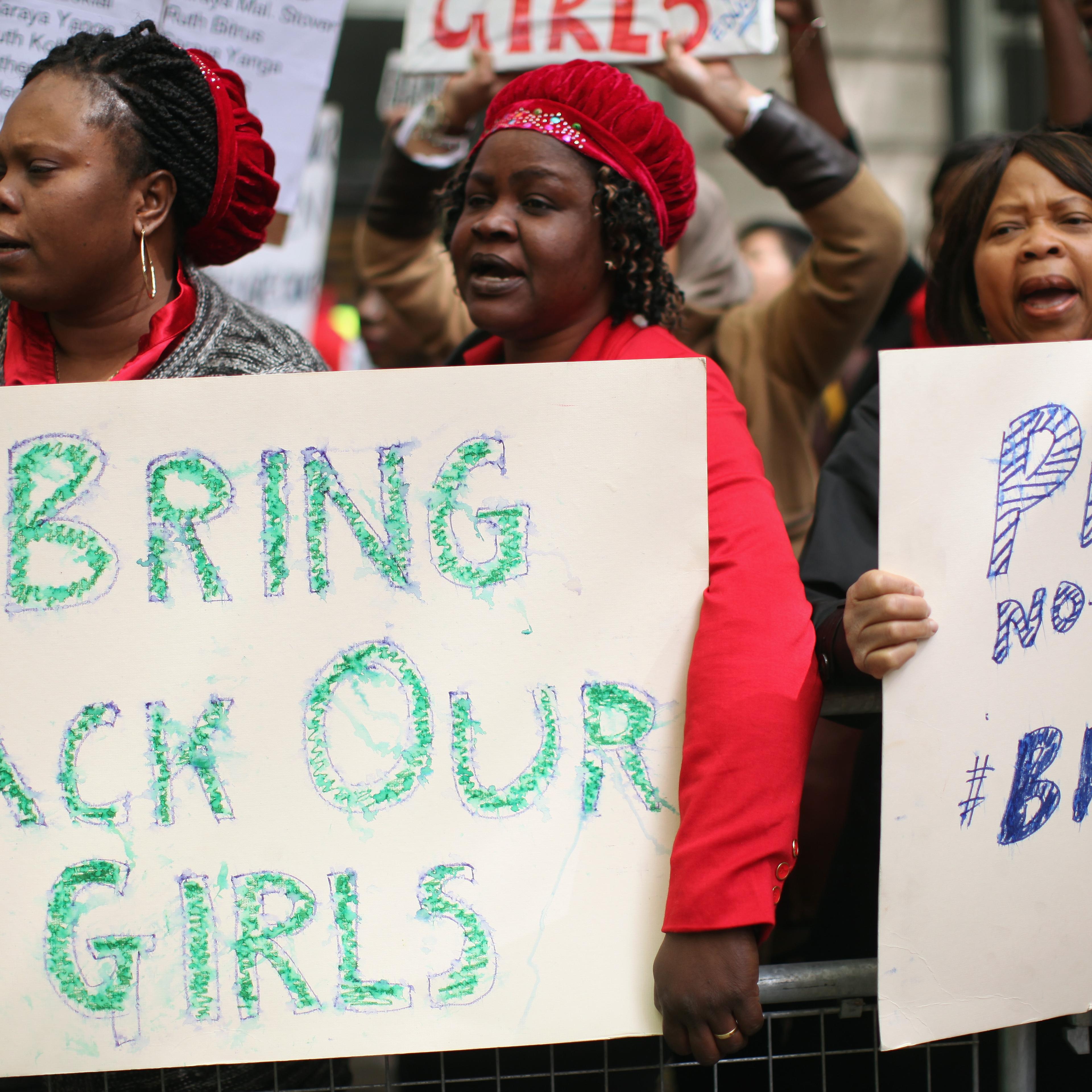 London Protest Against The Kidnapping Of More Than 200 Nigerian Girls
