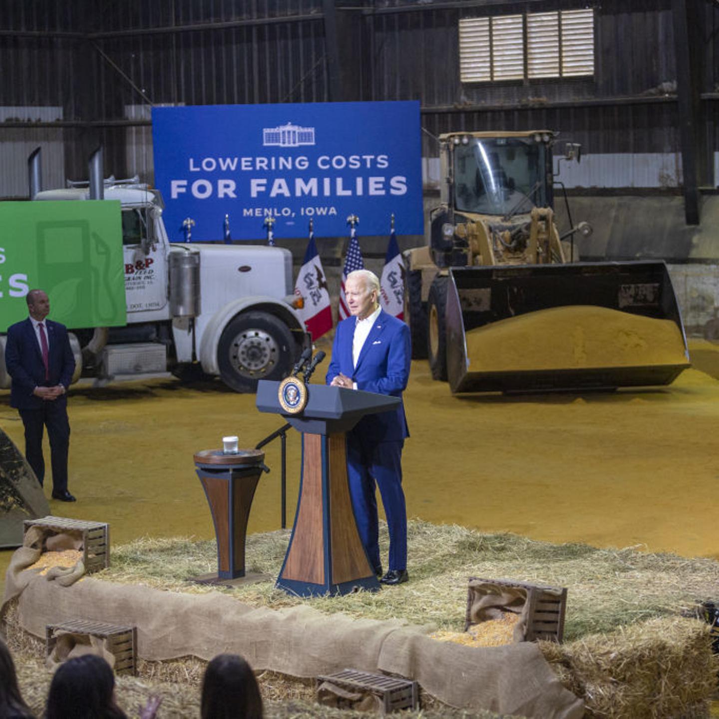 President Biden Visits A Poet Ethanol Mill In Iowa