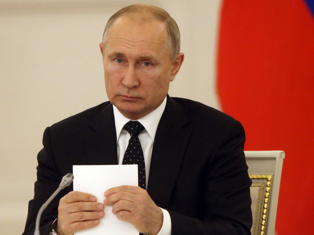 Russian President Vladimir Putin attends the State Council Meeting in Moscow