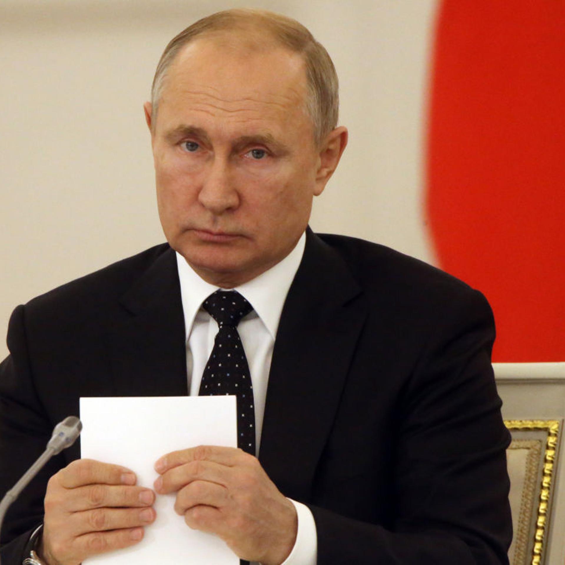 Russian President Vladimir Putin attends the State Council Meeting in Moscow
