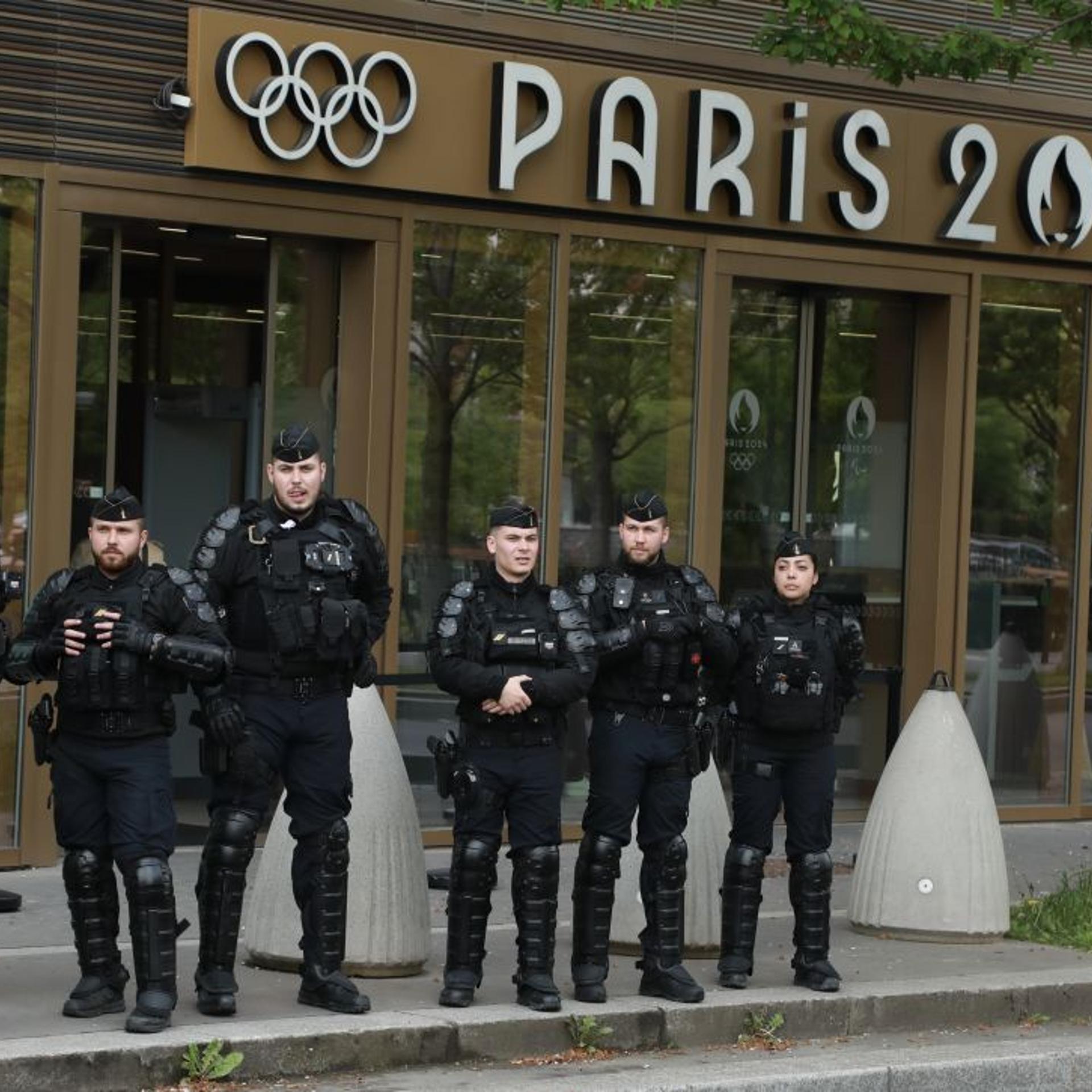 Demonstration against participation of Israeli athletes in 2024 Olympic Games in Paris