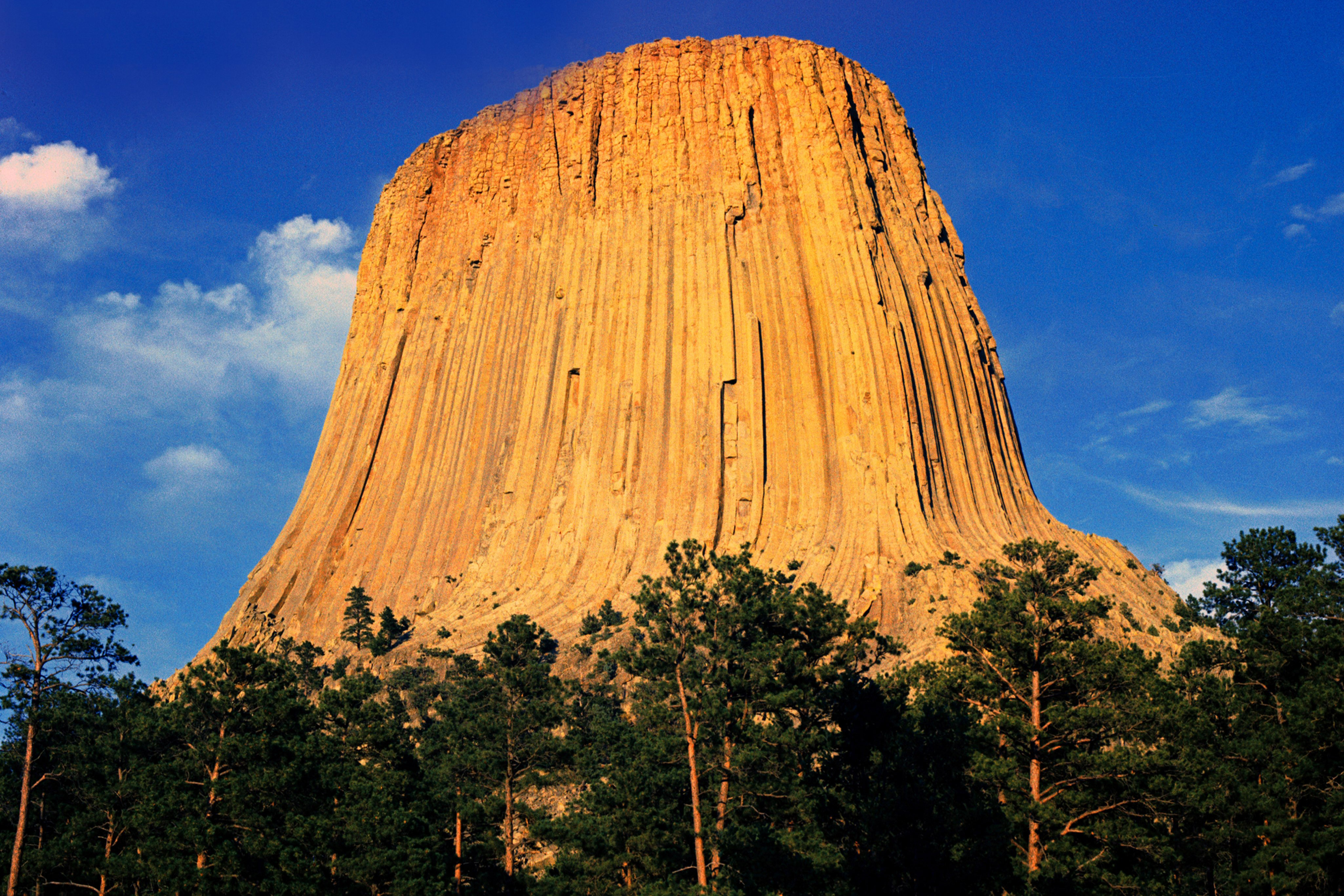 Devils Tower in Crook County, Wyoming, the first national monument.