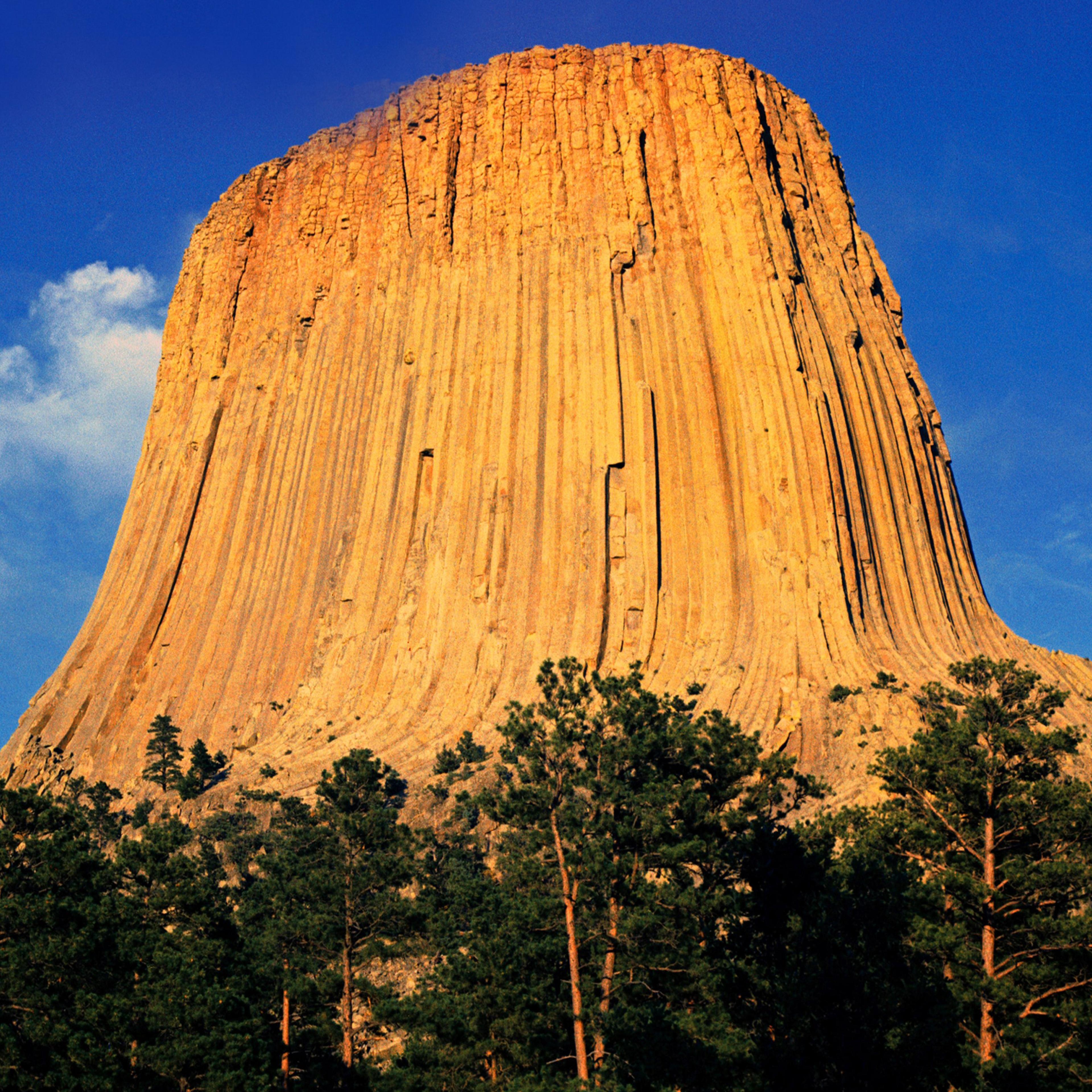 Devils Tower in Crook County, Wyoming, the first national monument.