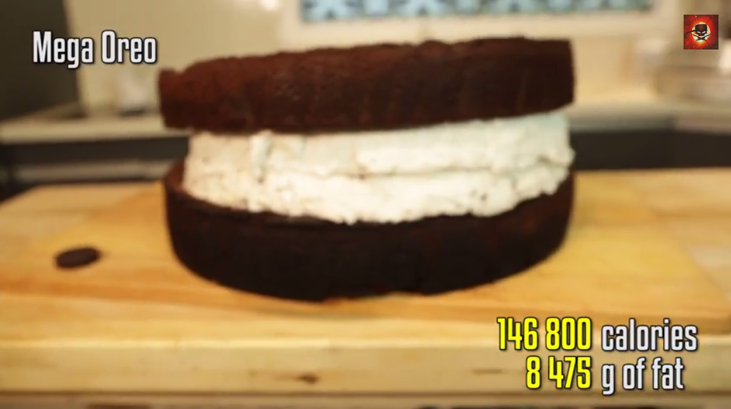 Giant Oreo Cookie: Epic Meal Time Creates Mega Double Stuf Oreo