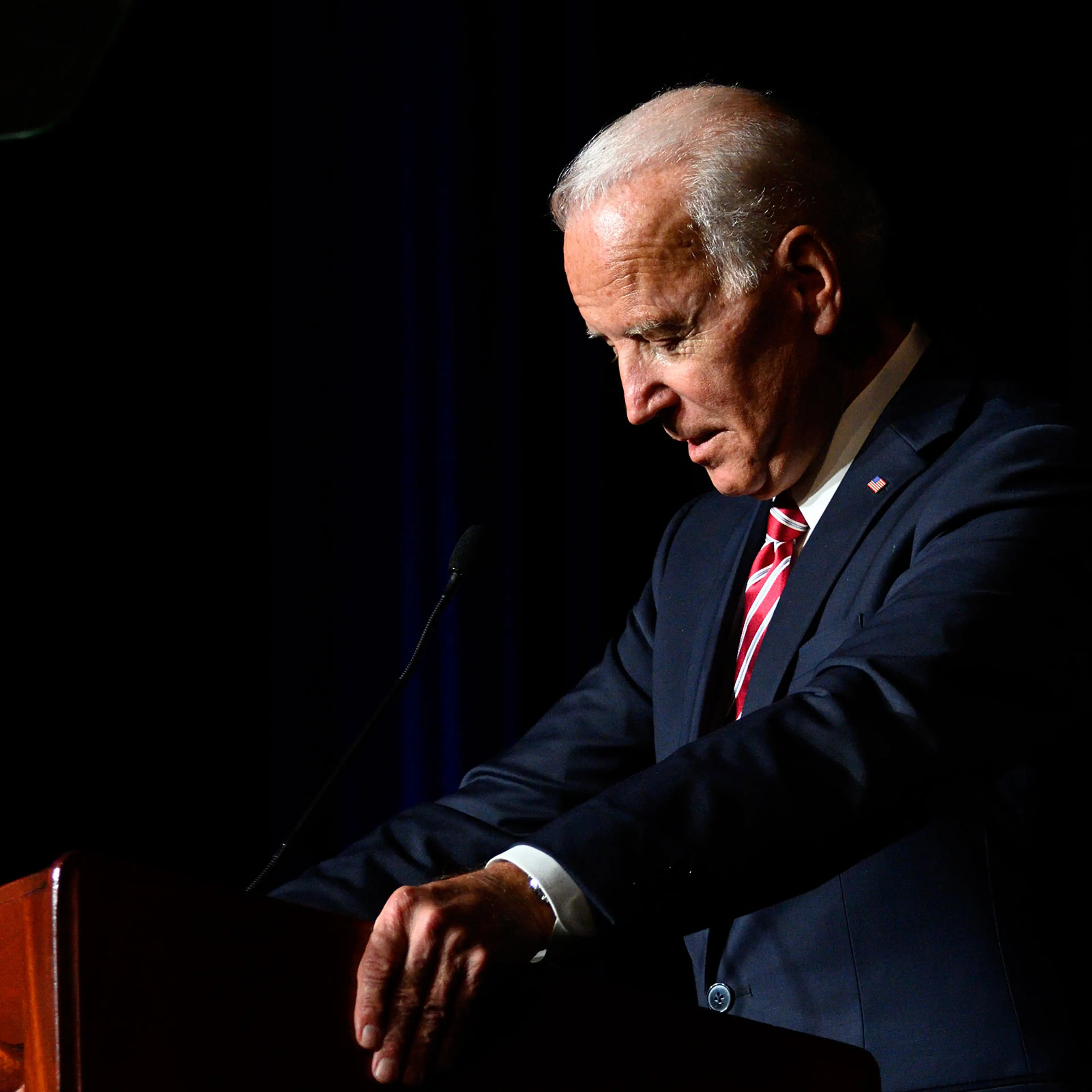 Joe Biden delivers the keynote speech at the First State Democratic Dinner