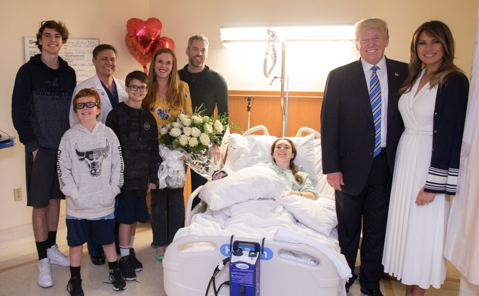 Trump hospital visit