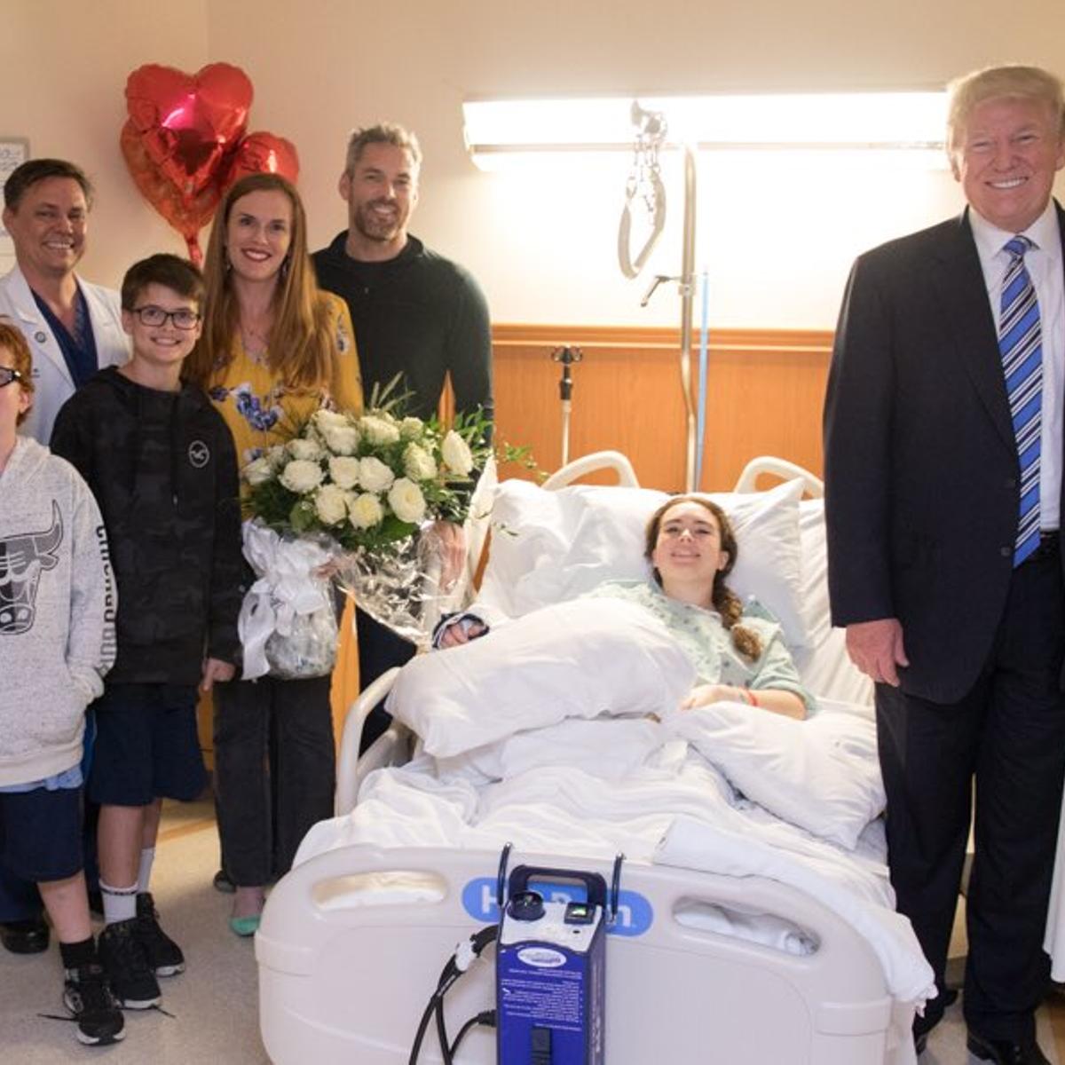 Trump hospital visit