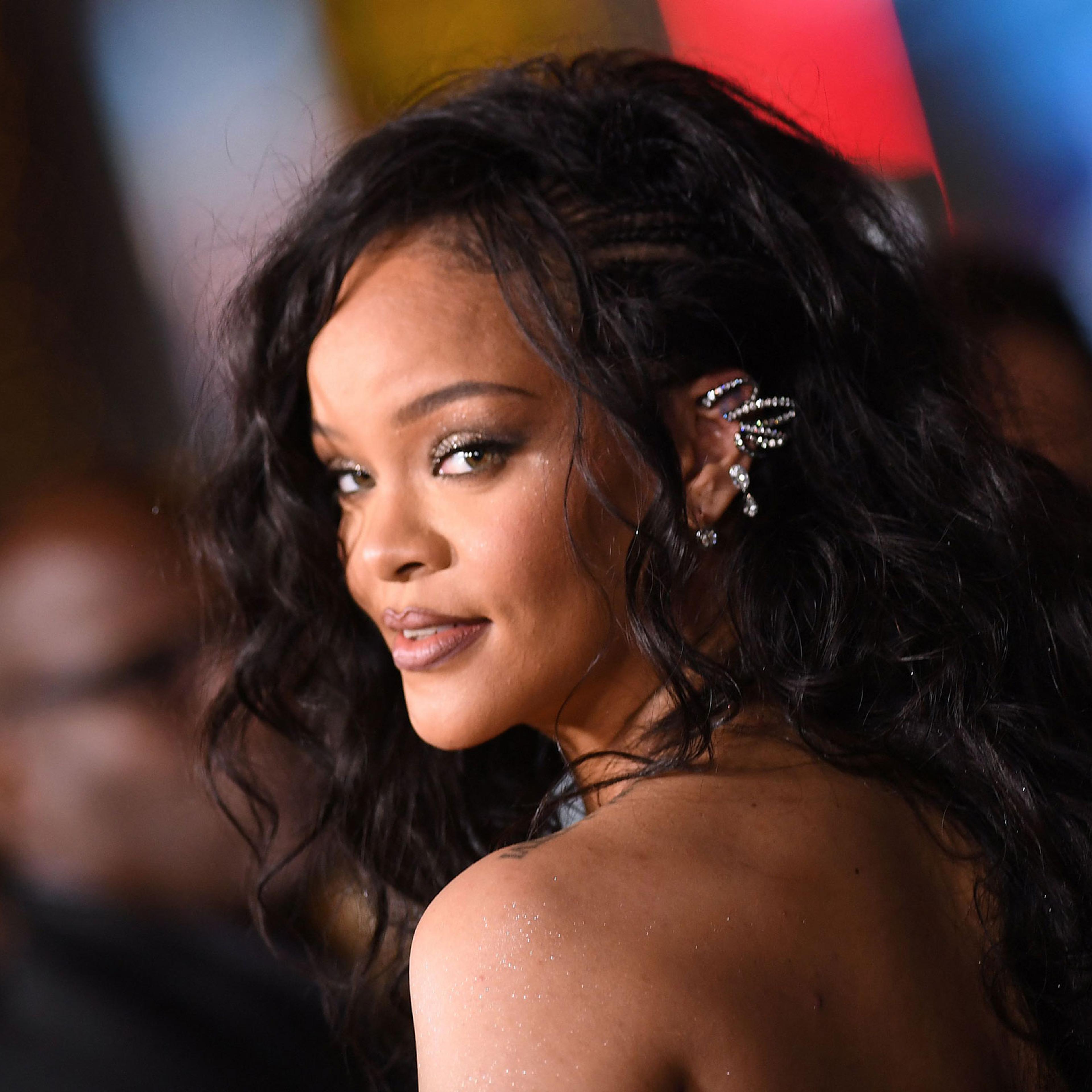 Barbadian singer Rihanna arrives for the world premiere of Marvel Studios’ “Black Panther: Wakanda Forever”
