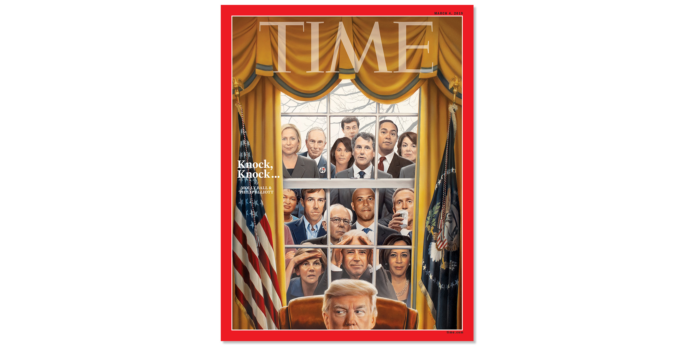 Knock Knock 2020 Election Time Magazine Cover