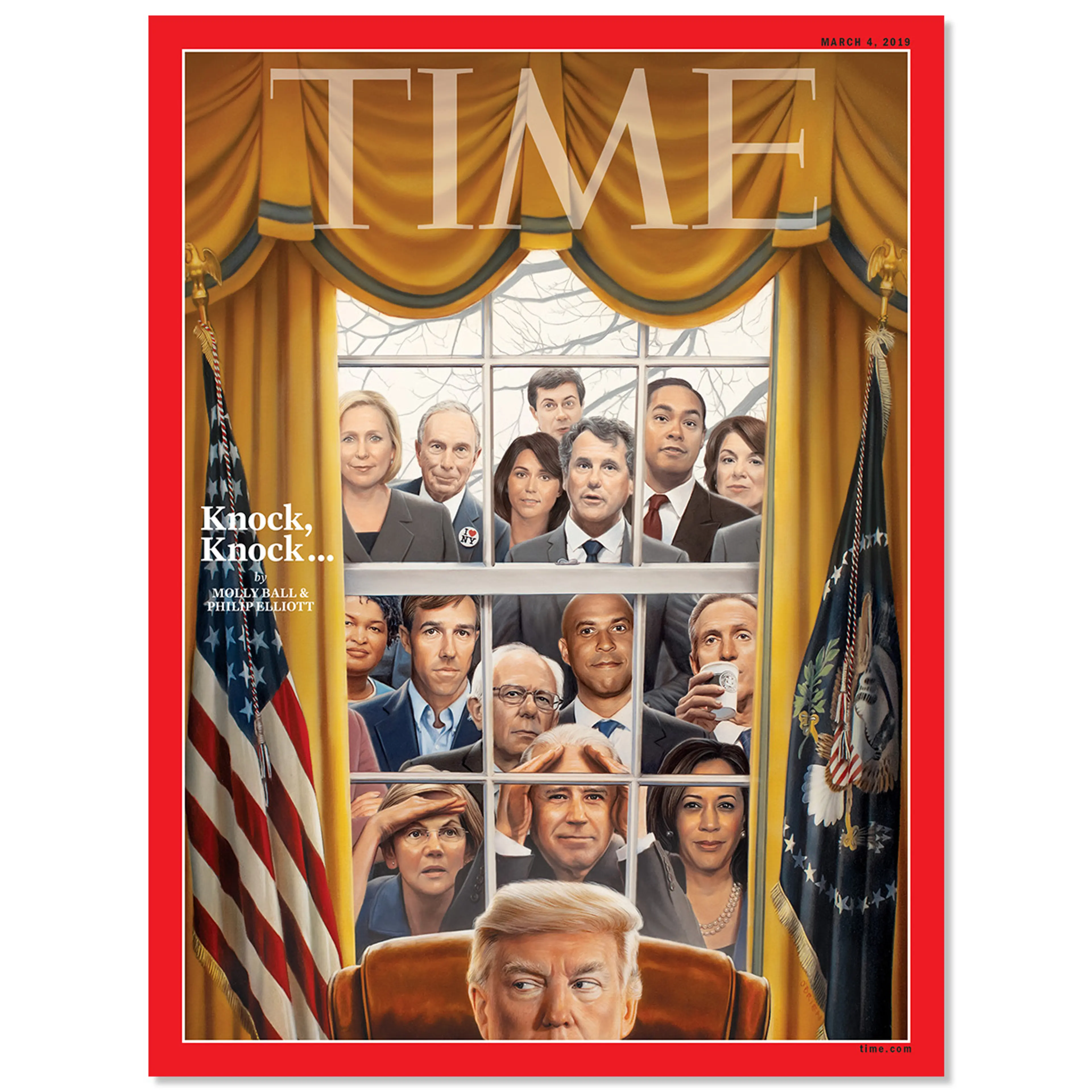 Knock Knock 2020 Election Time Magazine Cover