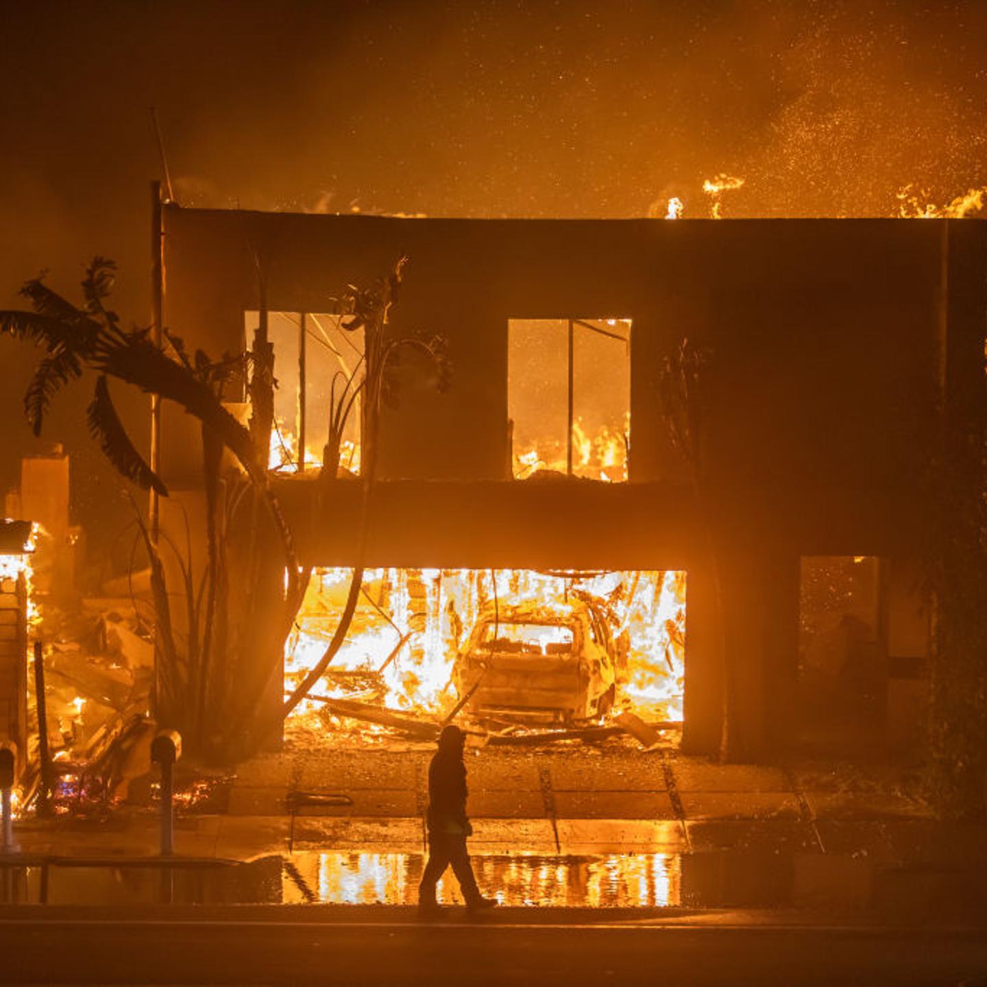 Powerful Winds Fuel Multiple Fires Across Los Angeles Area