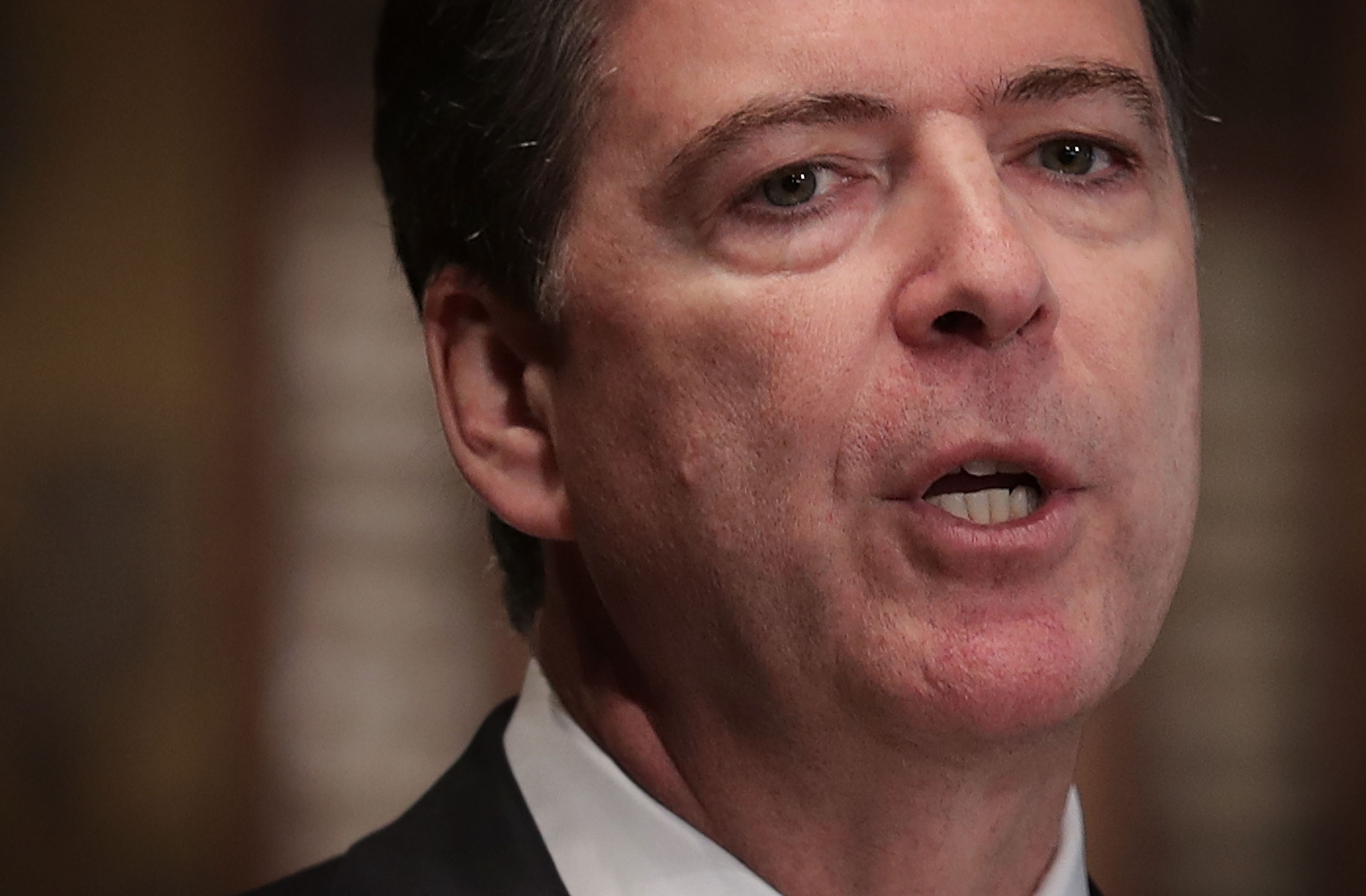FBI Director James Comey Delivers Keynote Address On Cyber Security At Georgetown University