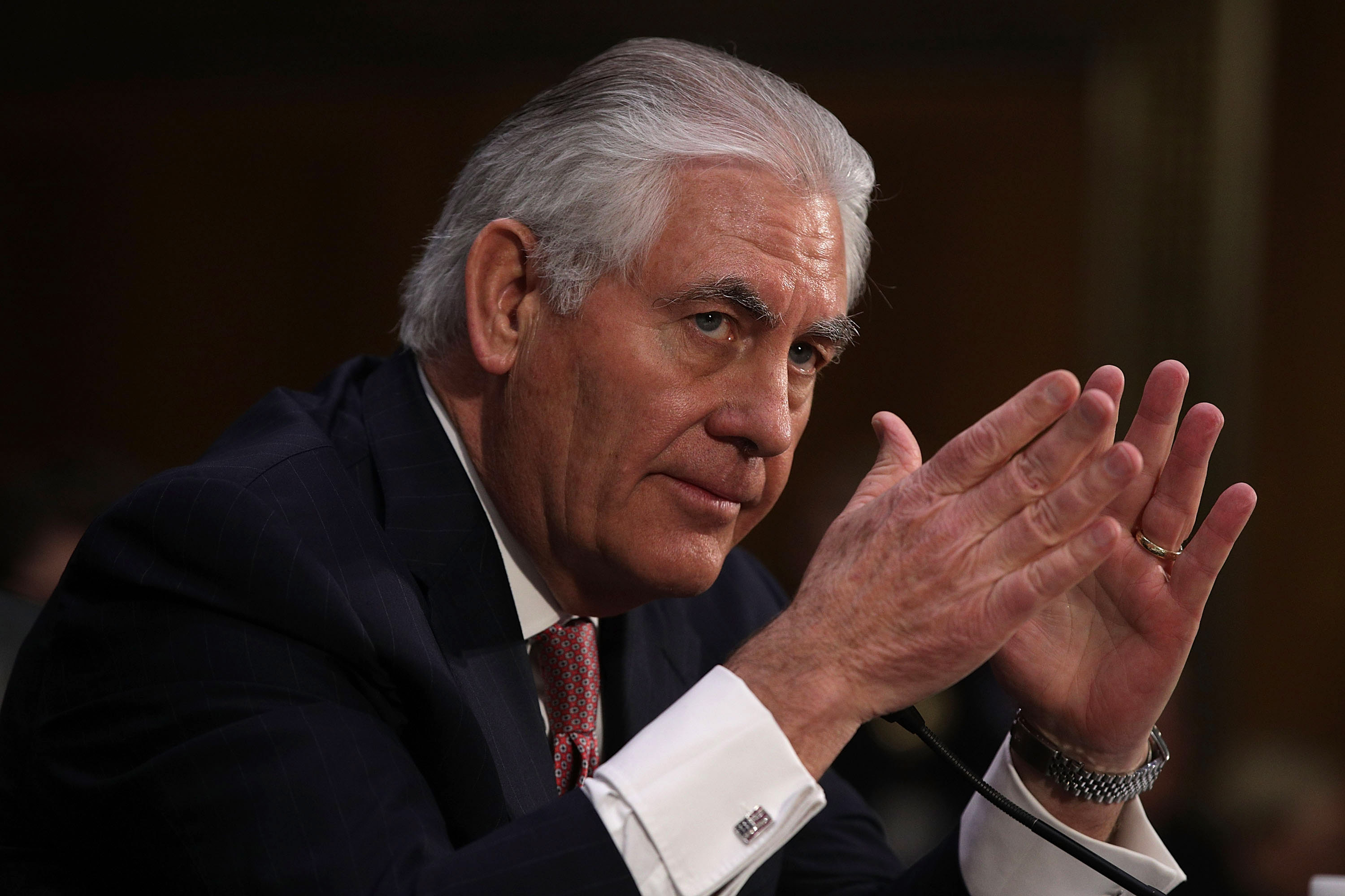 Senate Confirmation Hearing Held For Rex Tillerson To Become Secretary Of State