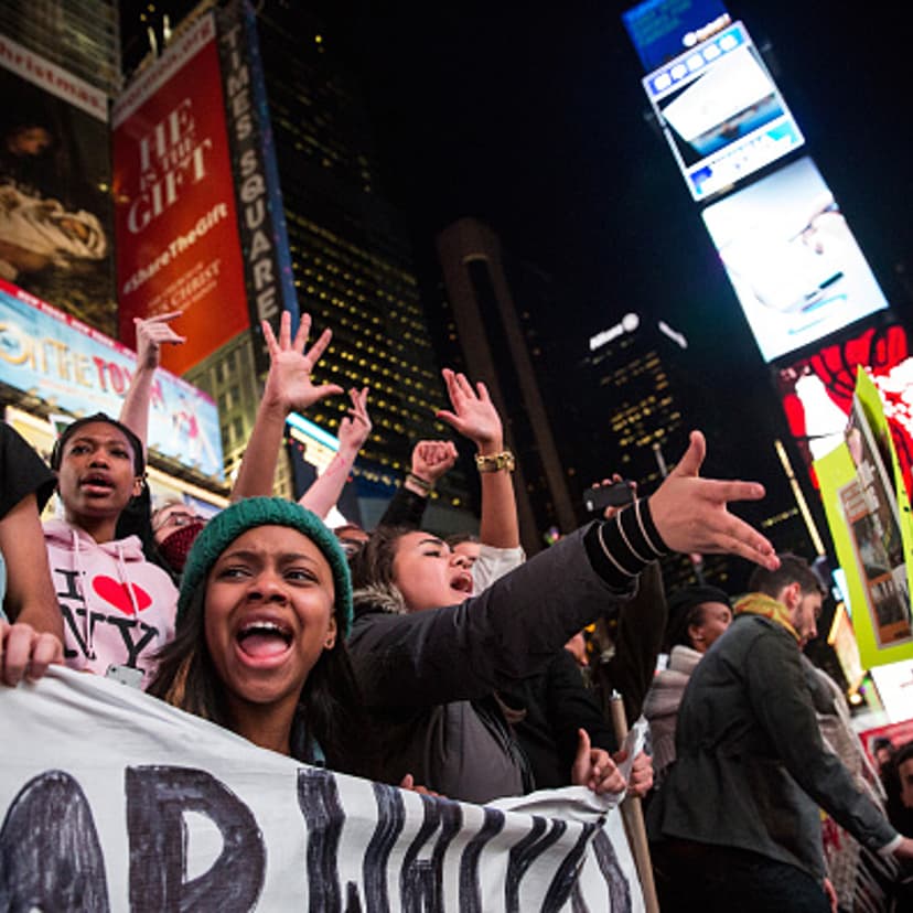 Protests Continue For A Second Day In NYC After Ferguson Grand Jury Decision