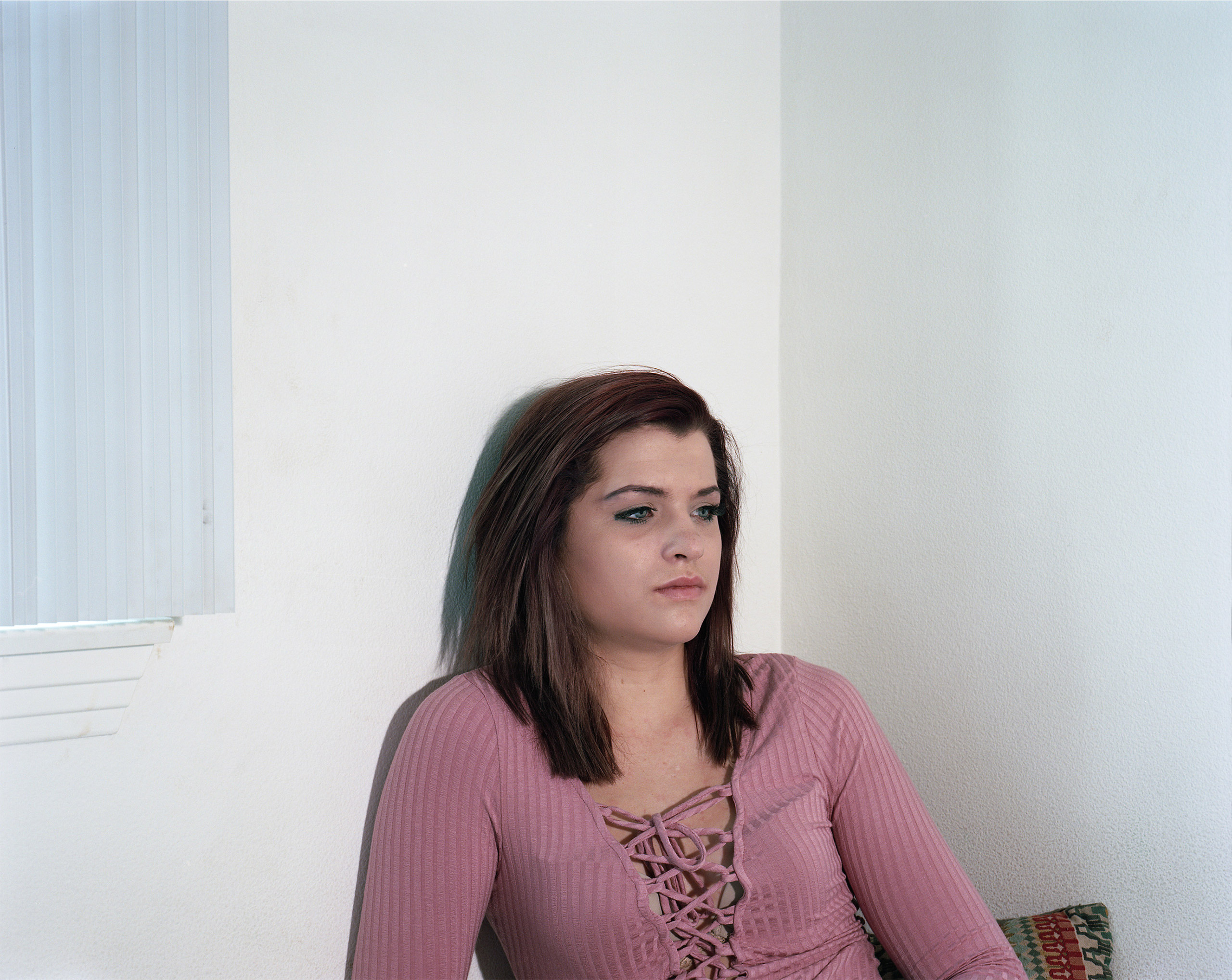Faith-Ann Bishop, 20, appears in her apartment in Chatsworth, CA on Friday January 15th 2016.