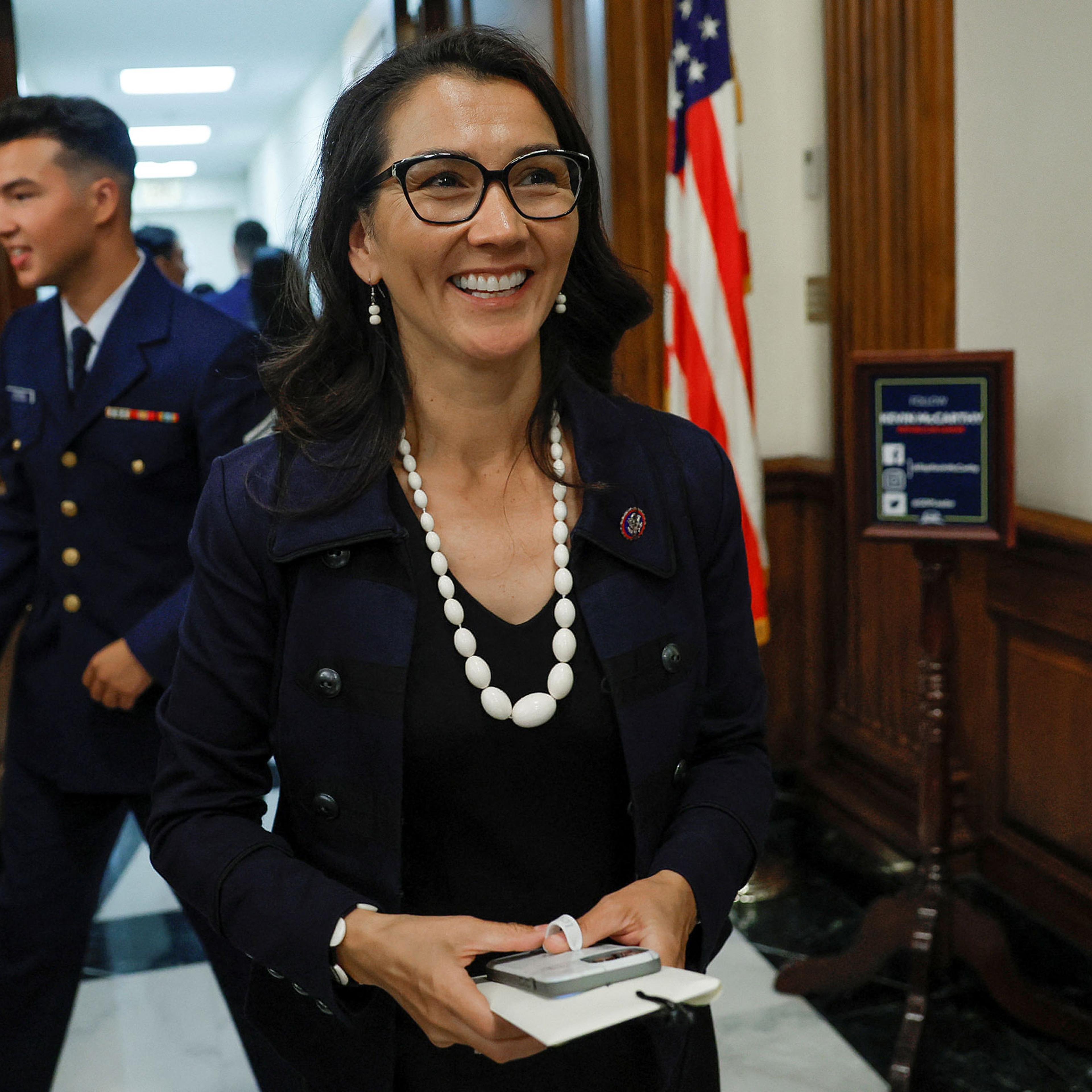 Mary Peltola (D-AK) is sworn in as first Alaska Native to serve in United States Congress in Washington