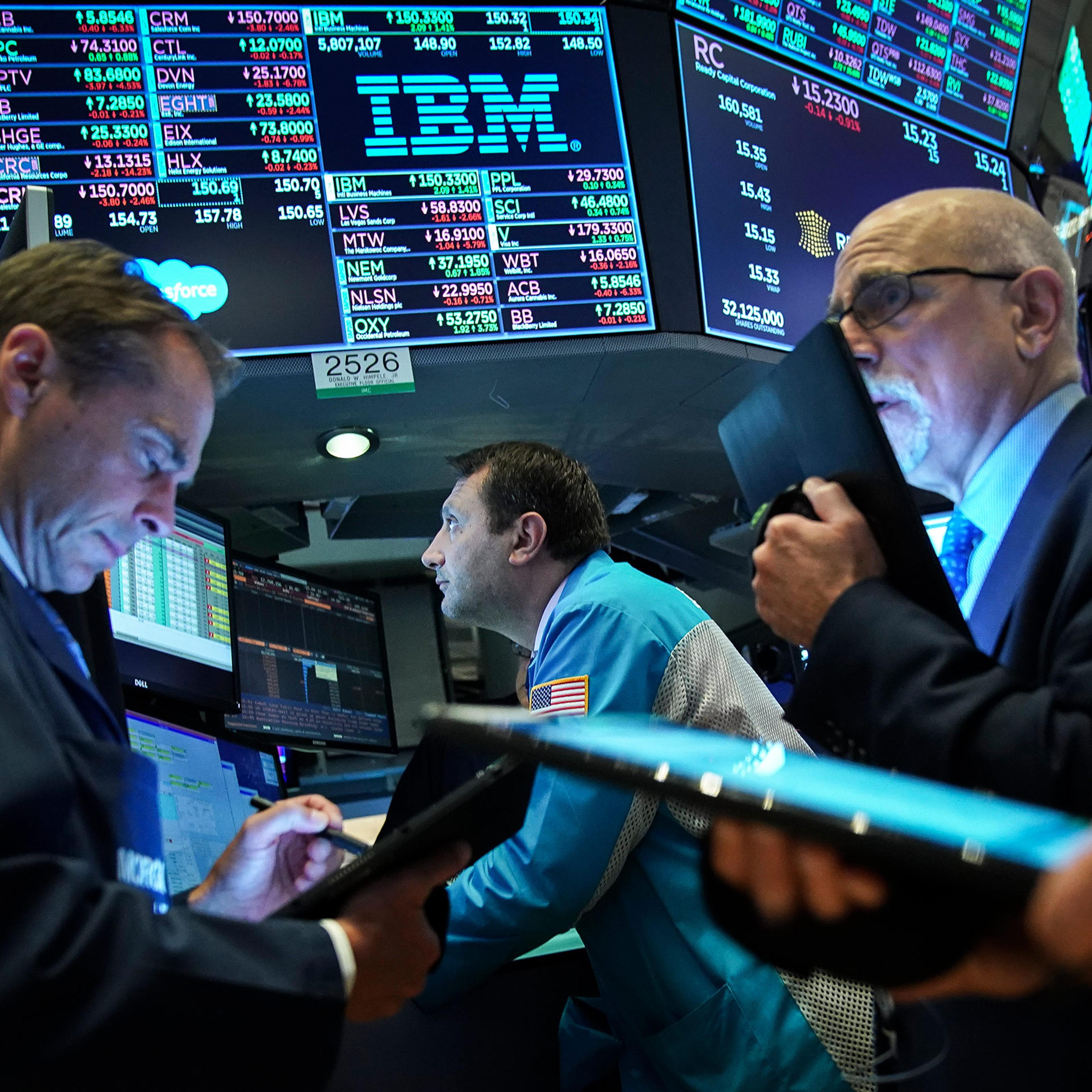 Traders and financial professionals work ahead of the closing bell on the floor of the New York Stock Exchange on Aug. 1, 2019 in New York City.