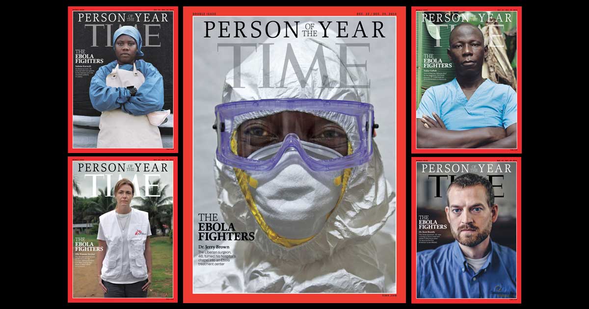 TIME Person of the Year 2014 Magazine Cover: The Ebola Fighters 141222