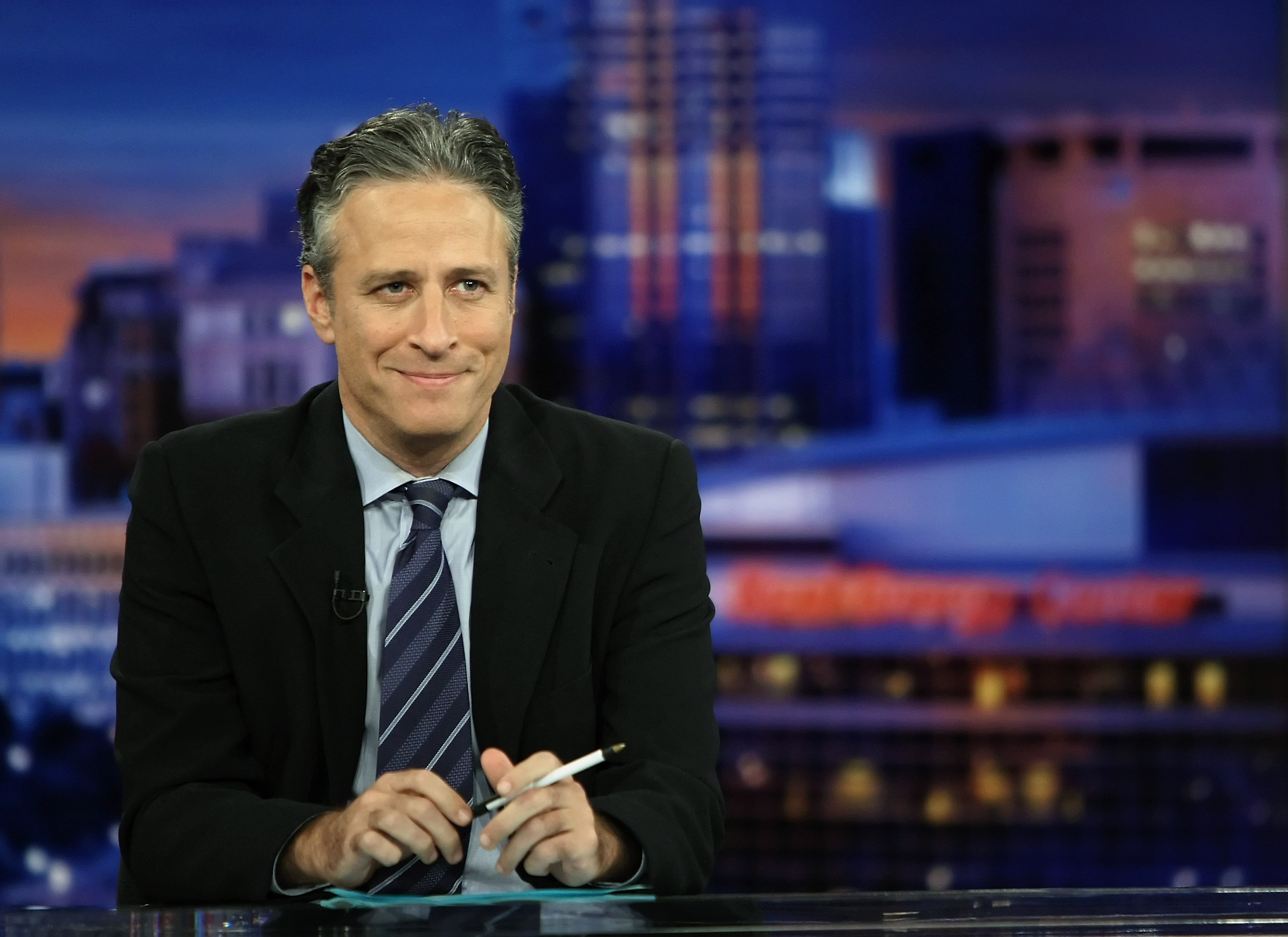 Host Jon Stewart tapes Comedy Central's "The Daily Show with Jon Stewart: Restoring Honor &amp; Dignity to the White House" at the McNally Smith College of Music on Sept. 5, 2008 in St. Paul, Minnesota. The show was being taped in St. Paul during the wee