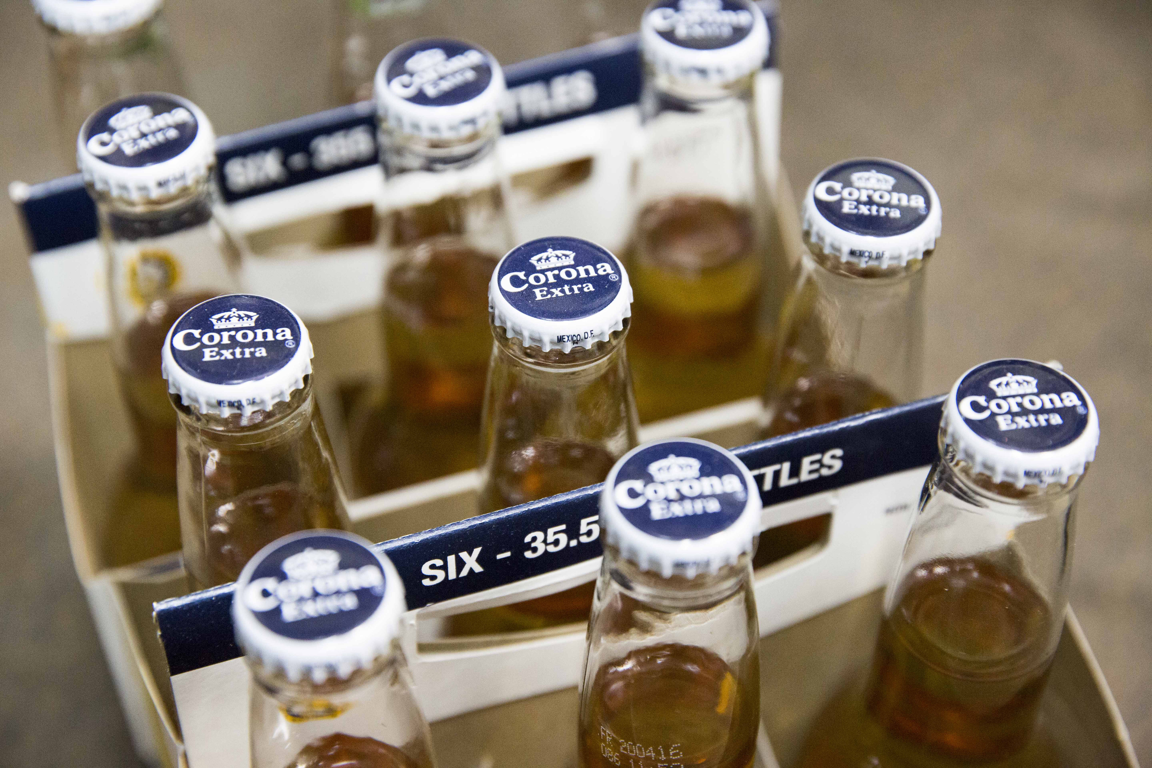 AB InBev And SABMiller Beers On Display Following $106 Billion Deal