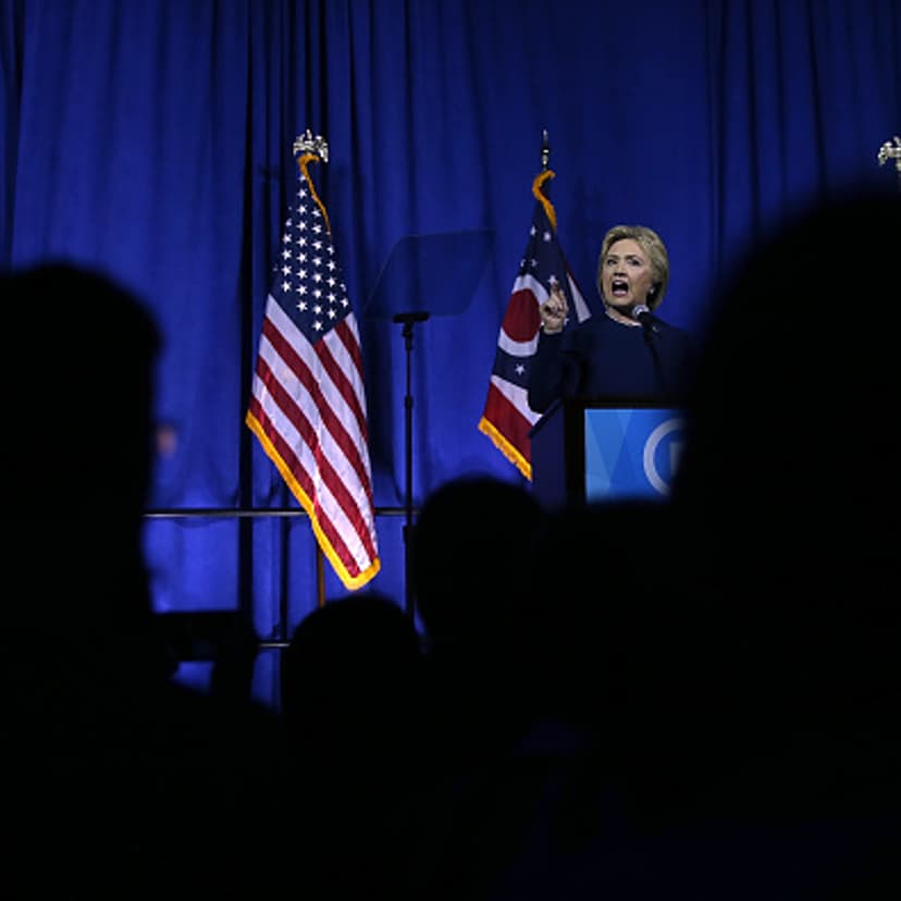 Democratic presidential candidate, former Secretary of State Hillary Clinton speaks during the Ohio Democratic Party Legacy Dinner on March 13, 2016 in Columbus, Ohio.