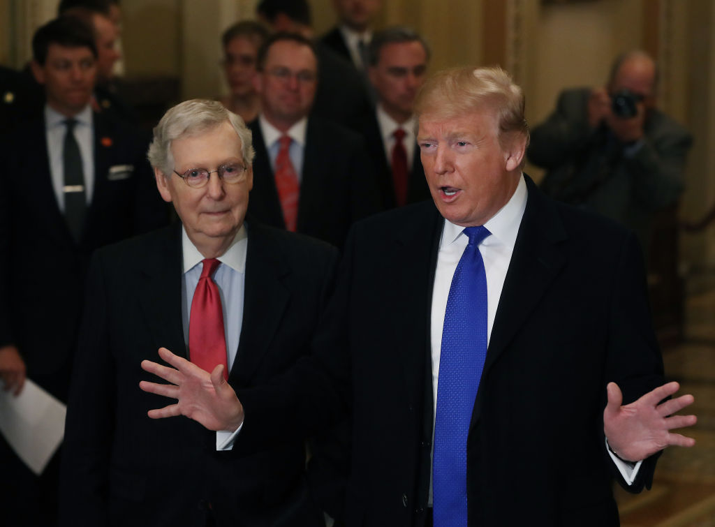 President Donald Trump Joins Senate Republicans For Their Weekly Policy Luncheon