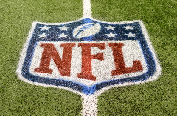 NFL logo at Ford Field in Detroit.