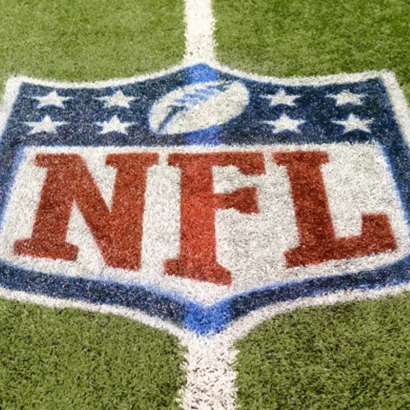 NFL logo at Ford Field in Detroit.
