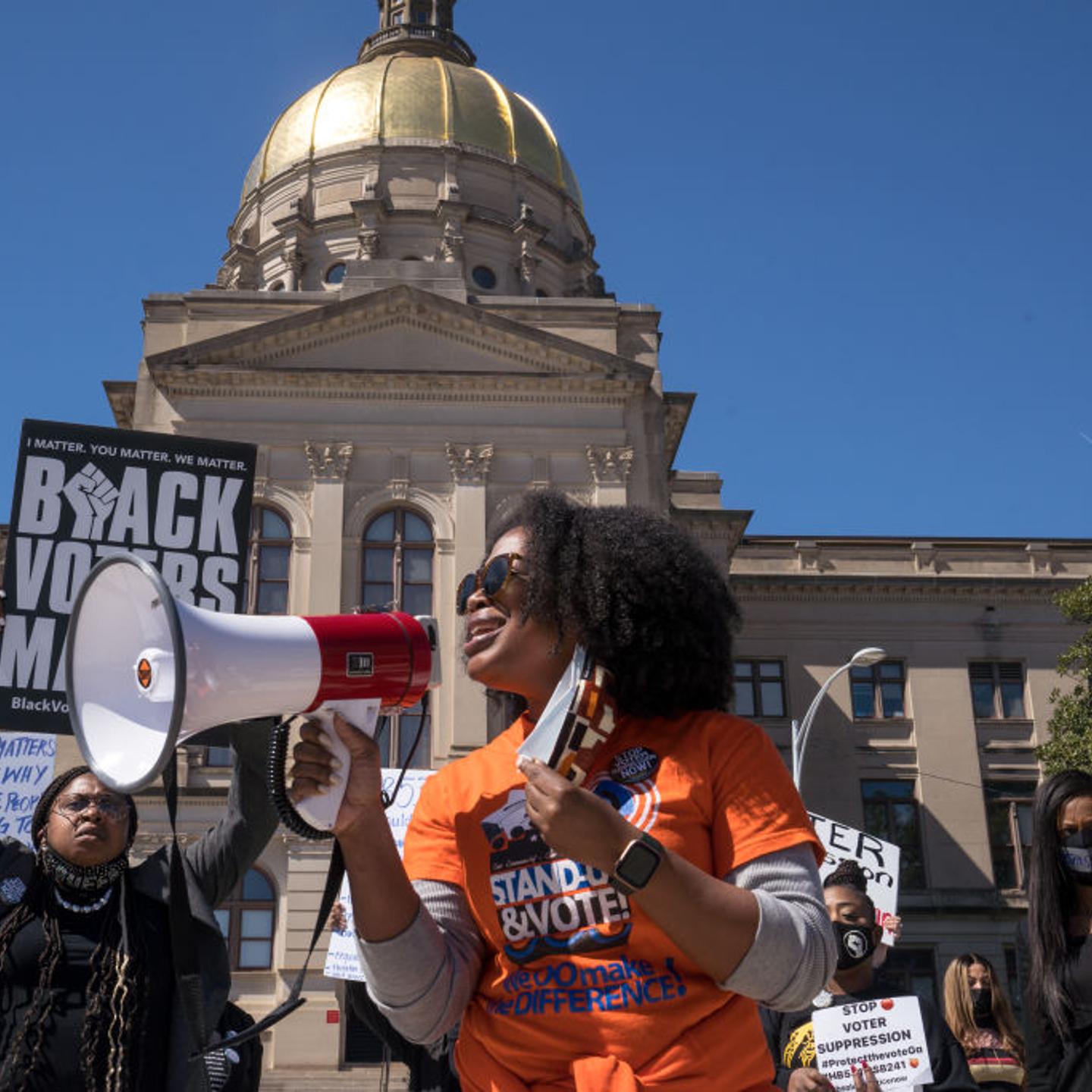 Protesters Rally Against Georgia Voting Bill HB531