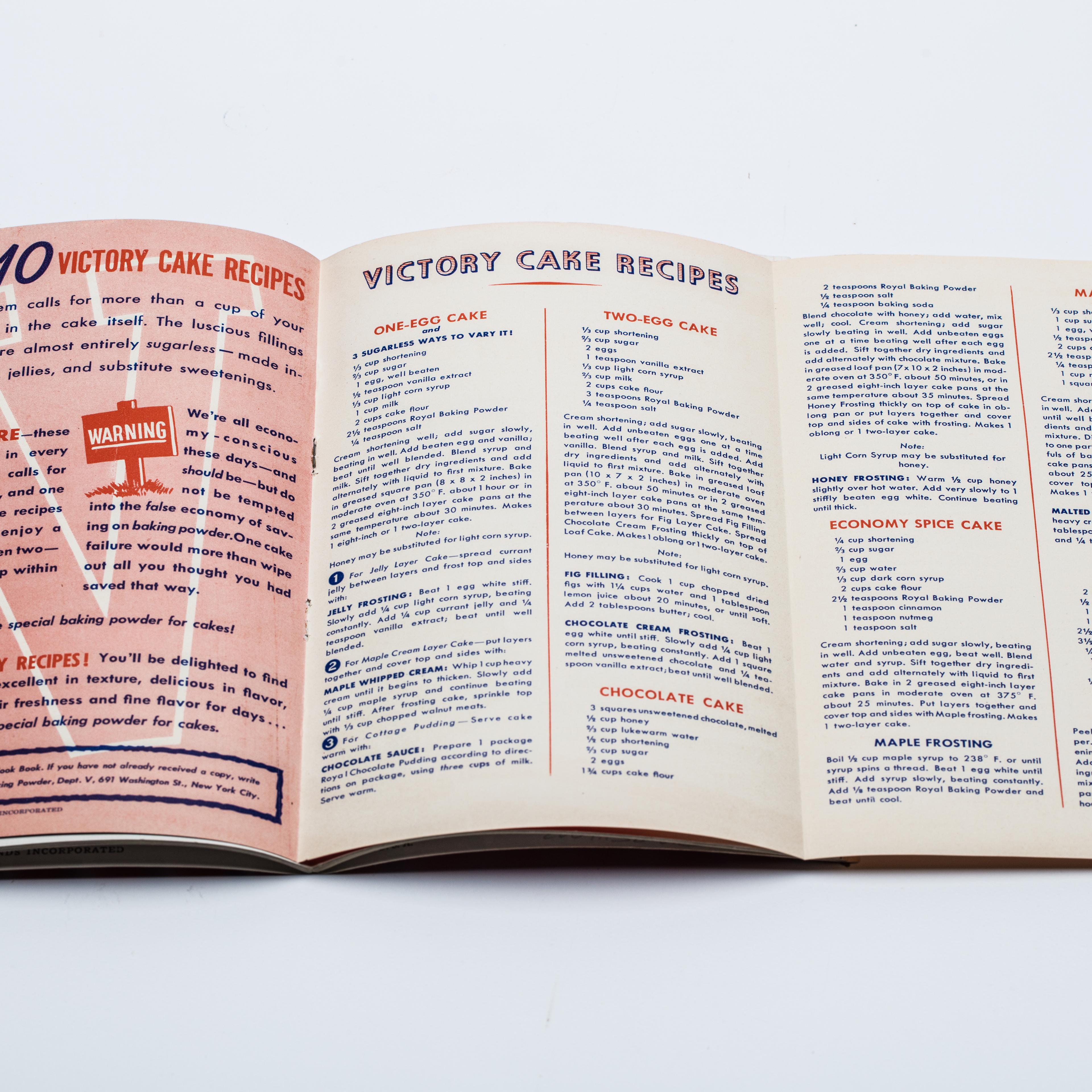 WWII-era cookbook for the home front