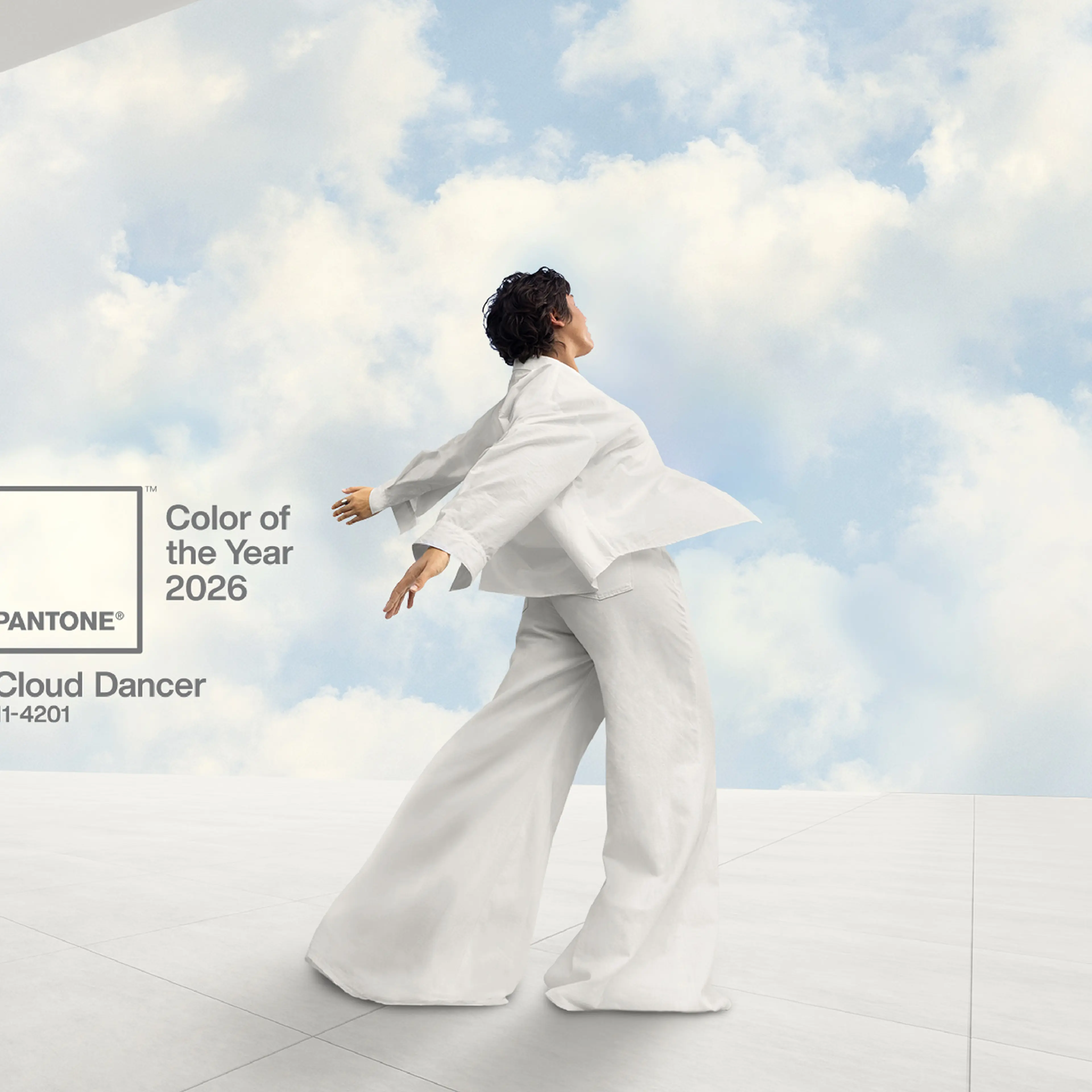 Pantone's Cloud Dancer, the Color of the Year for 2025.