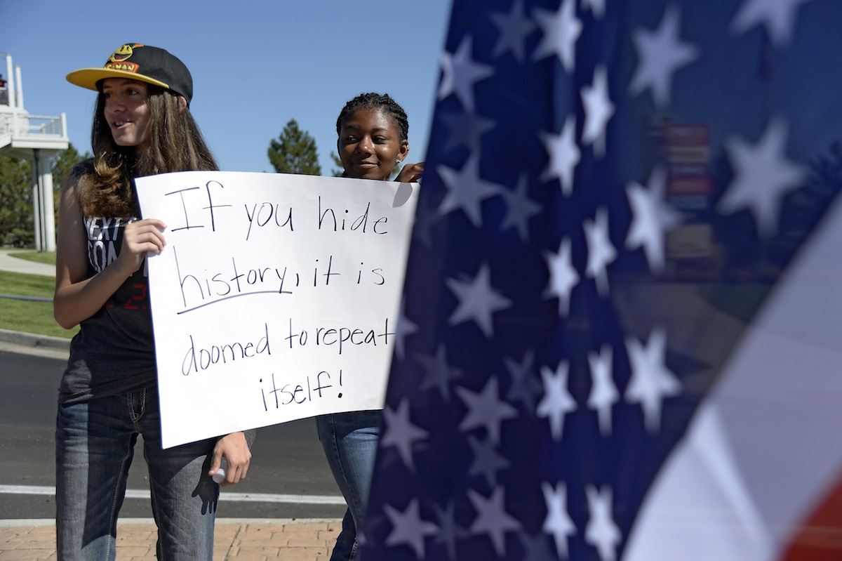 Students protest proposed AP History changes