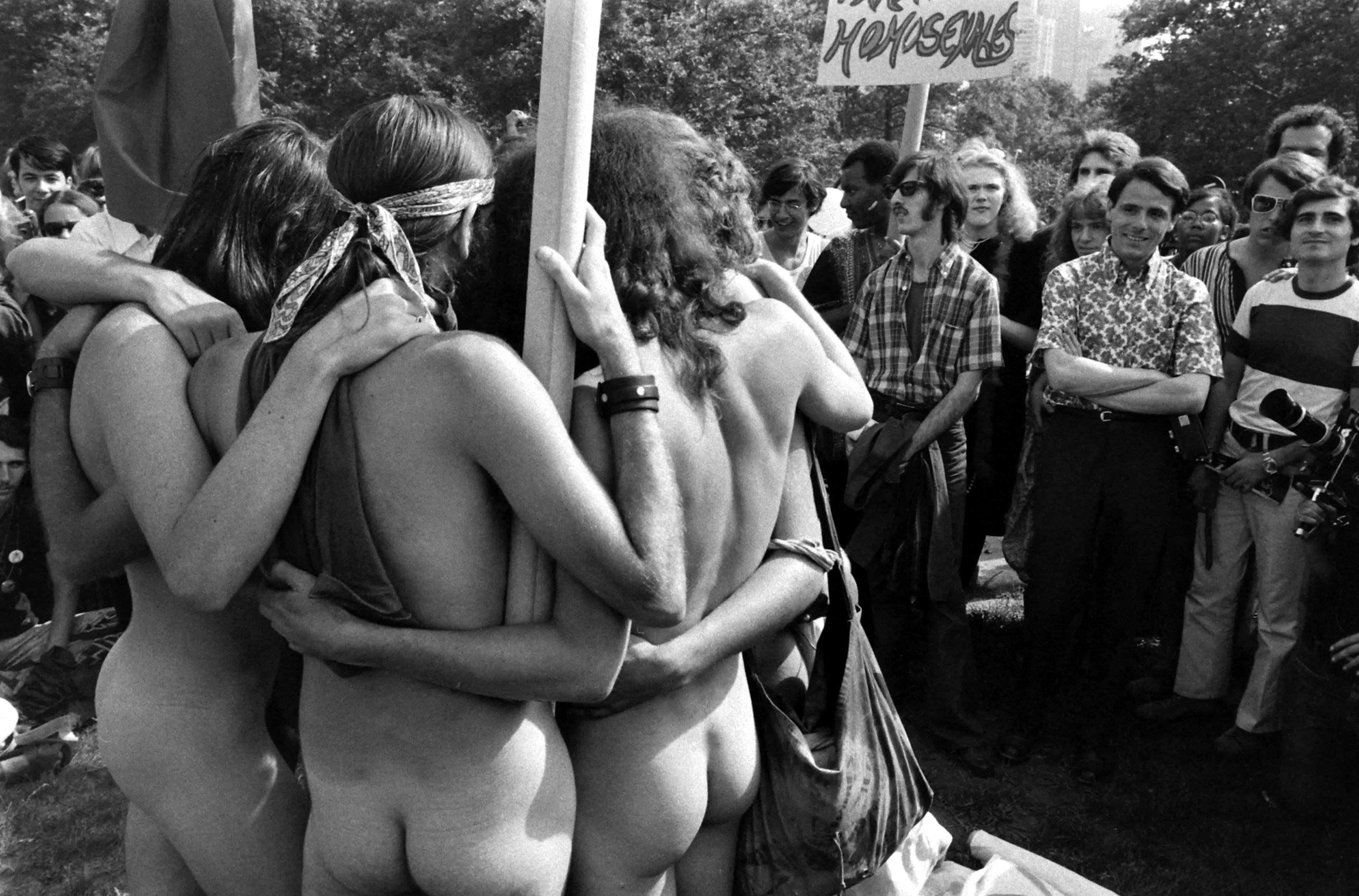Gay rights protest, New York, 1971.