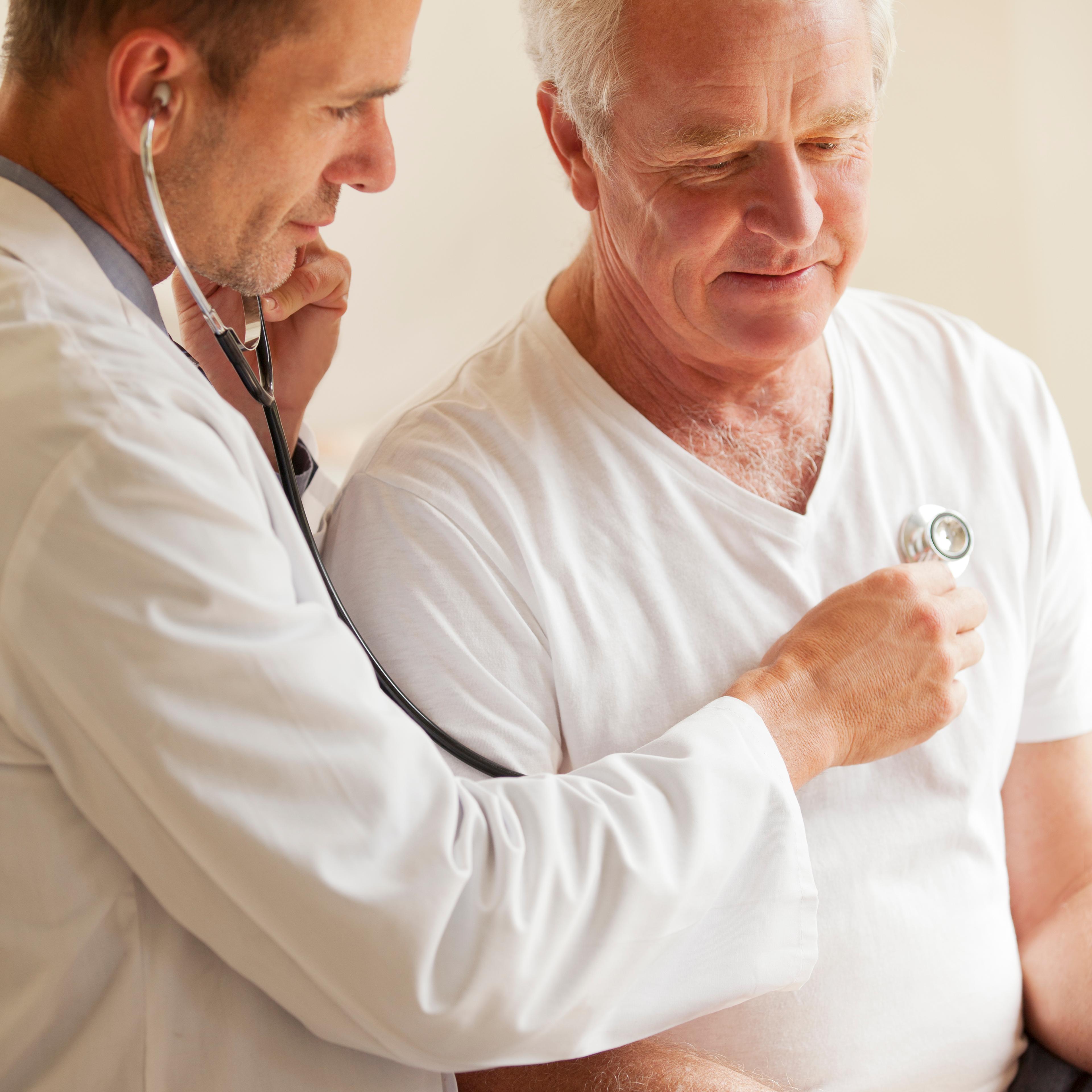 Medical patient and doctor