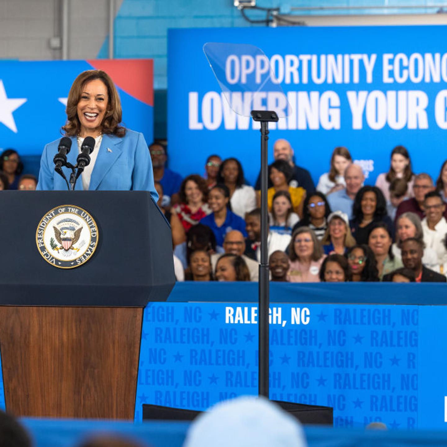 Kamala Harris Campaigns For President In Raleigh, North Carolina