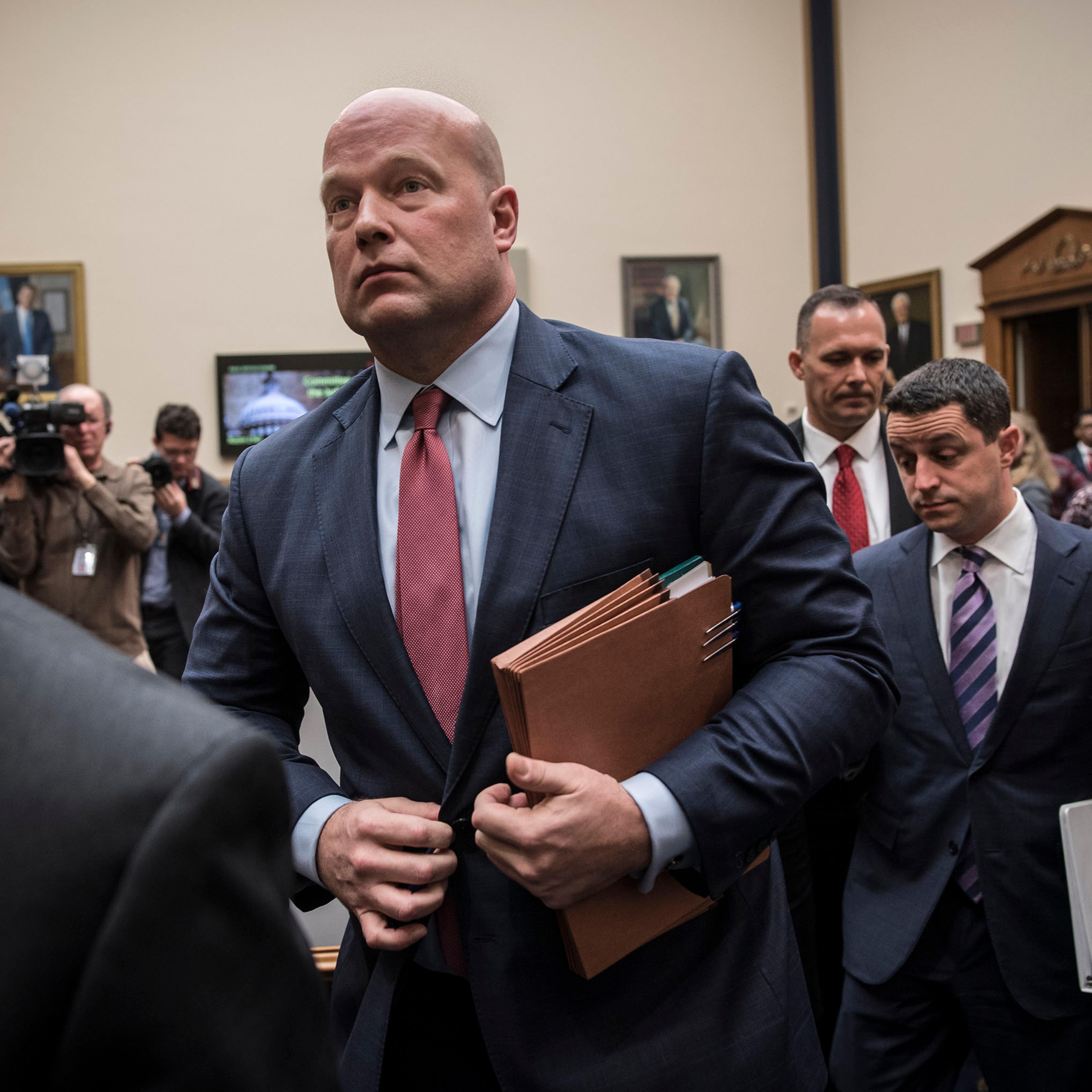 Acting Attorney General Matt Whitaker appears before the House Judiciary Committee.