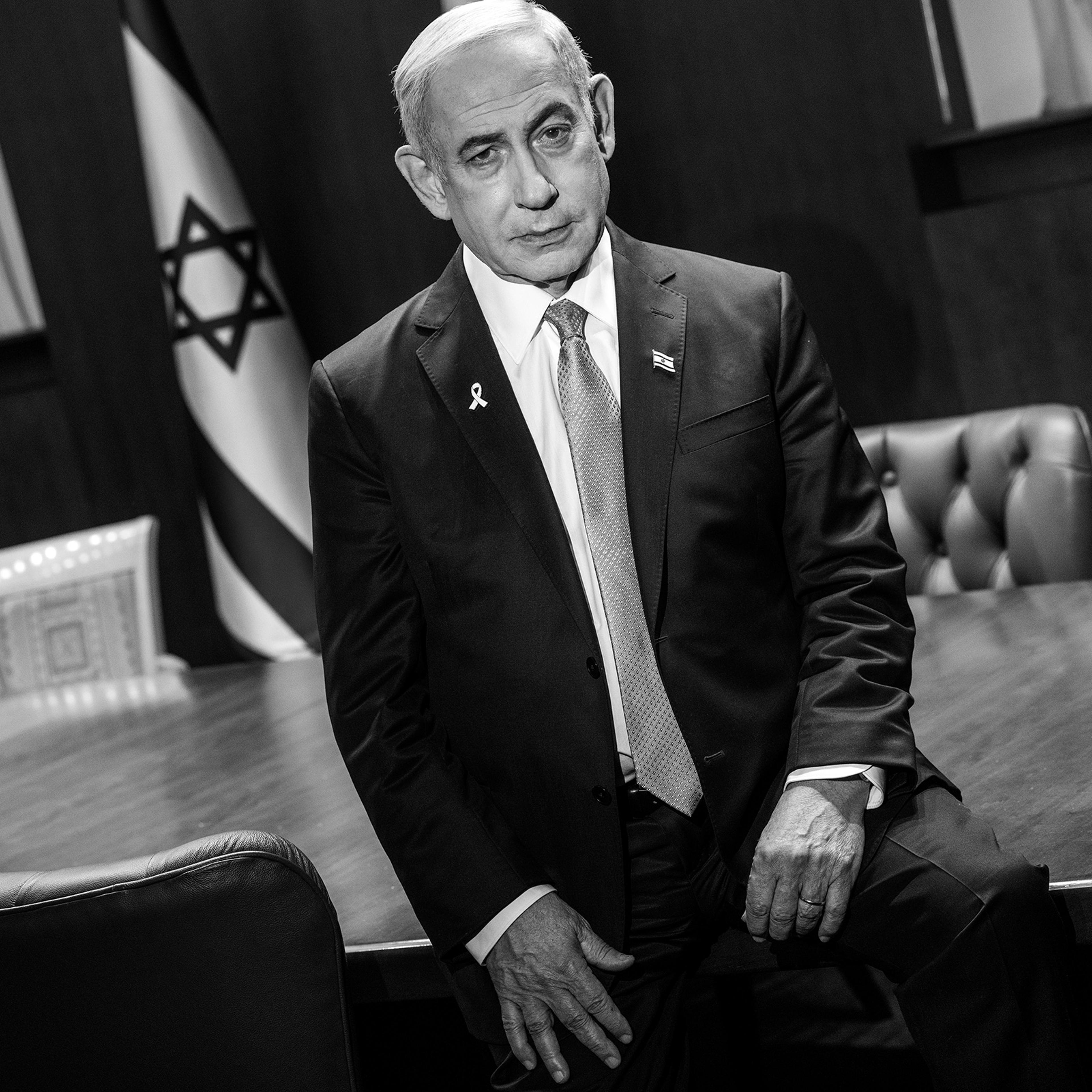 Benjamin Netanyahu in the Prime Minister’s office in Jerusalem, on Aug 4.