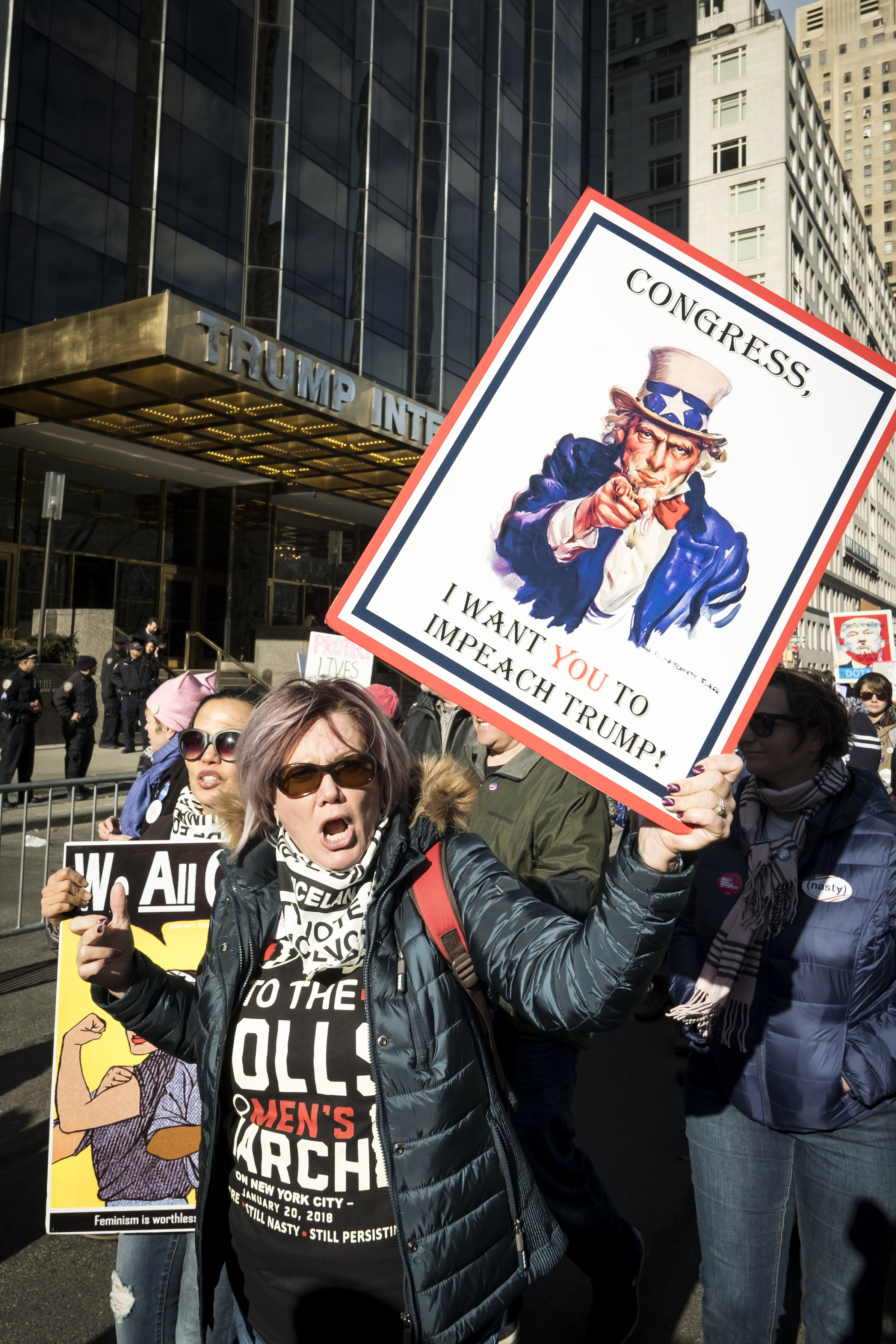 News - Women's March Protest in New York City