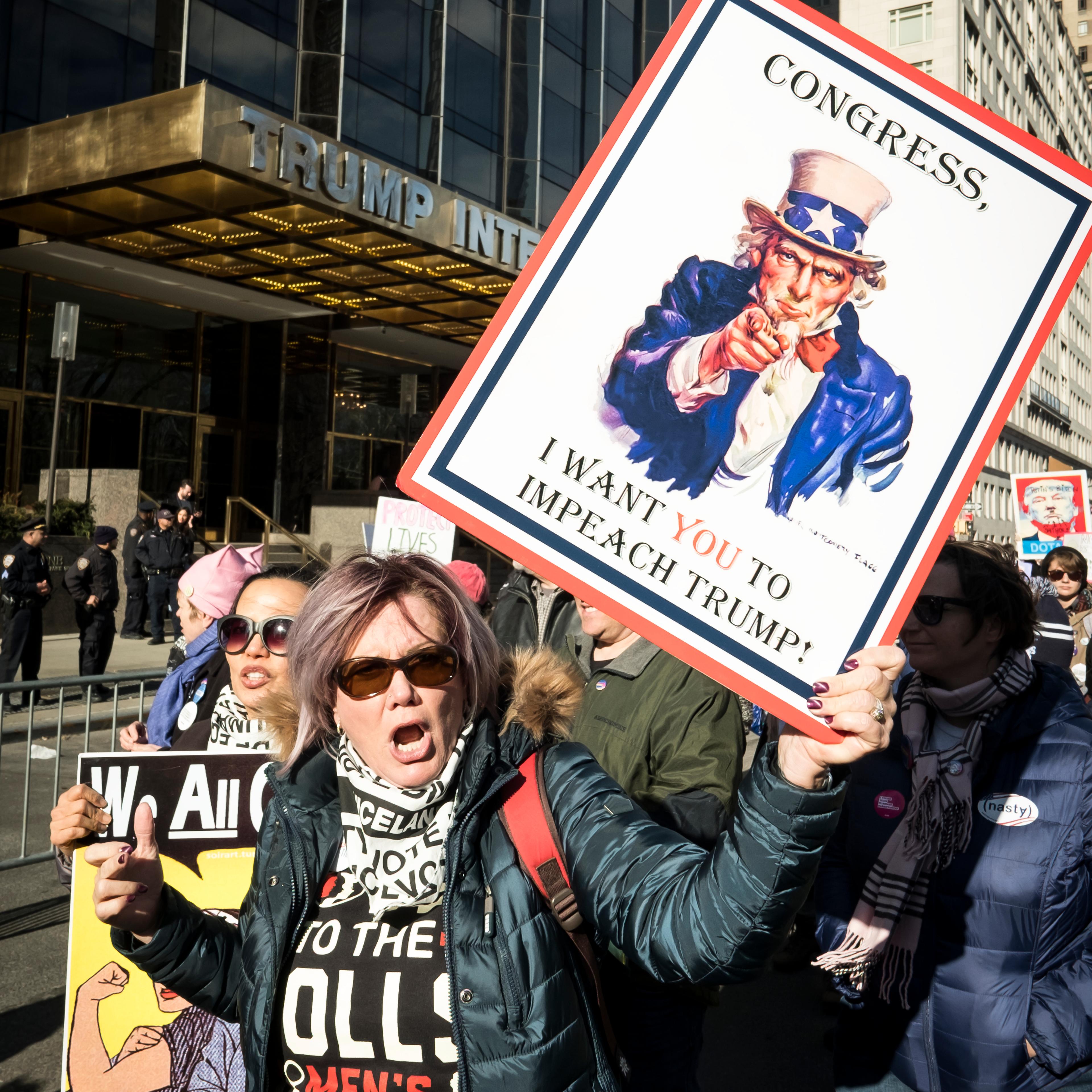 News - Women's March Protest in New York City
