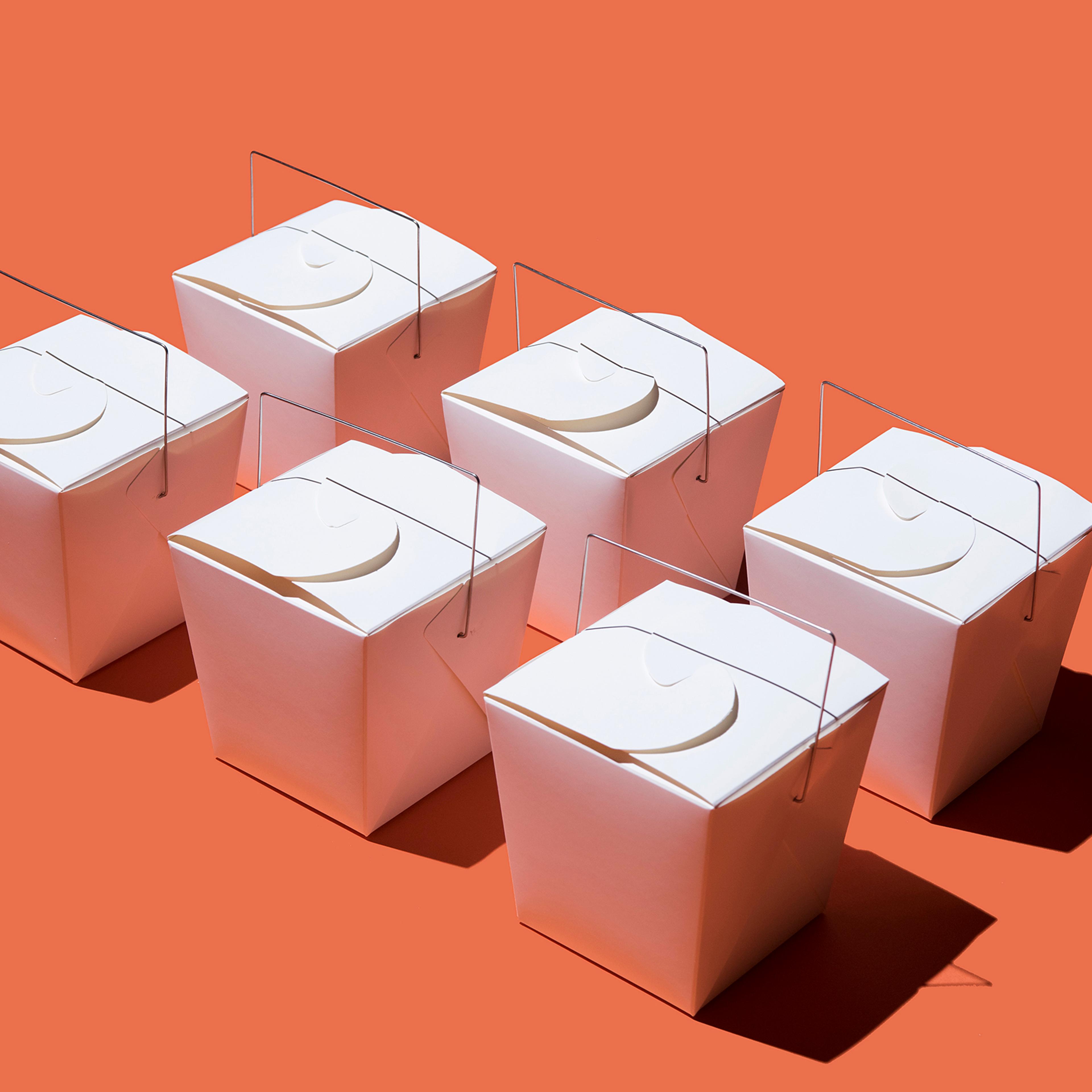 chinese-take-out-boxes-diet-health-food-motto-stock