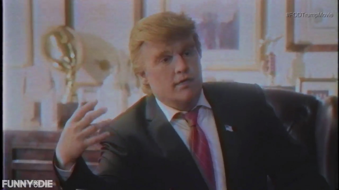 Johnny Depp is seen as Donald Trump in a new satirical film released by Funny or Die.
