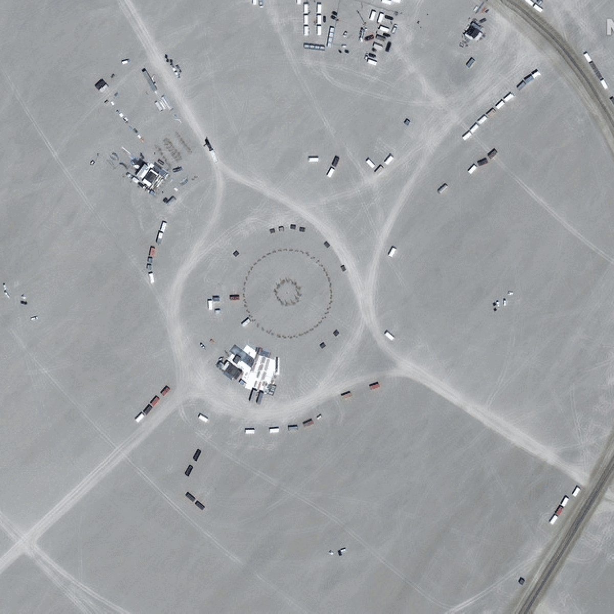 Burning map satellite image