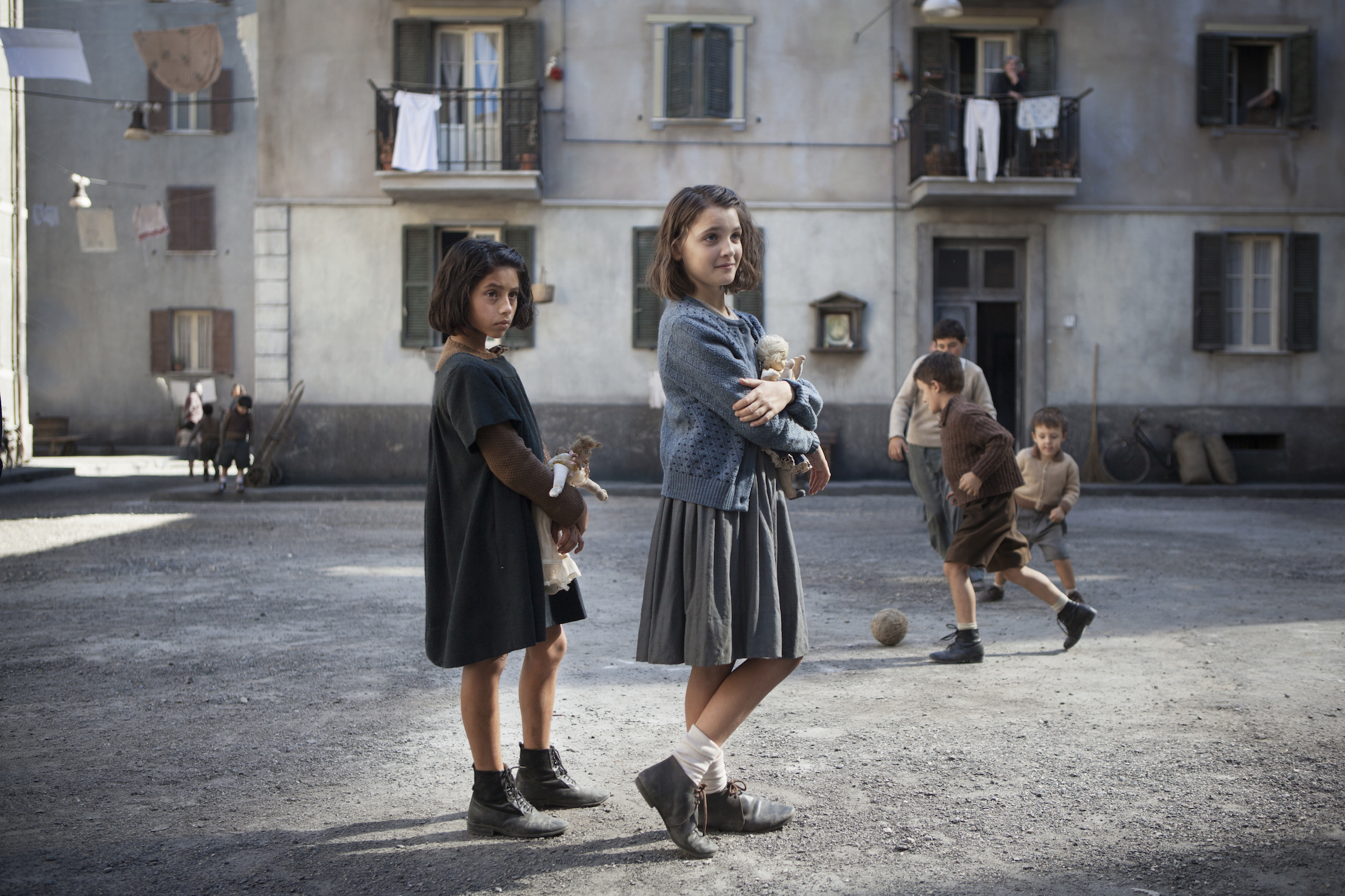 Ludovica Nasti and Elisa Del Genio in the first episode of HBO's 'My Brilliant Friend'