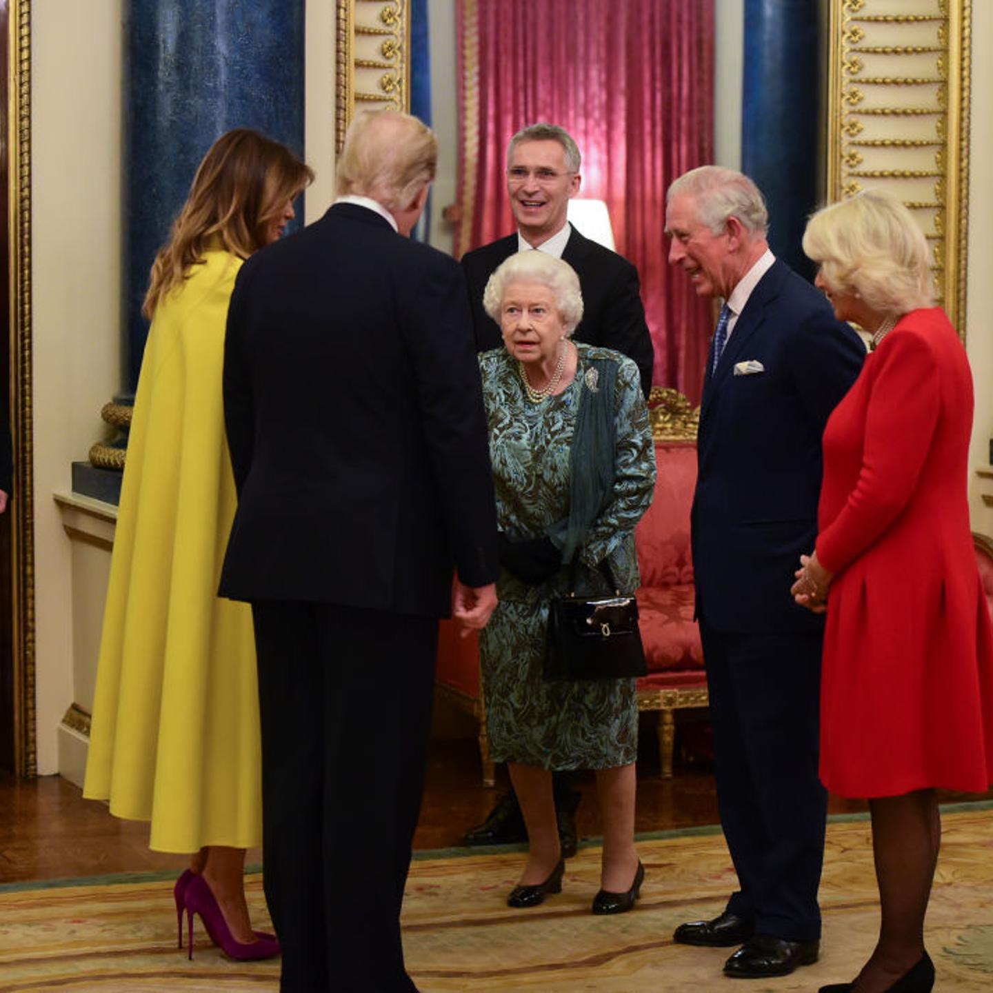 The Queen Hosts NATO Leaders At Buckingham Palace Reception
