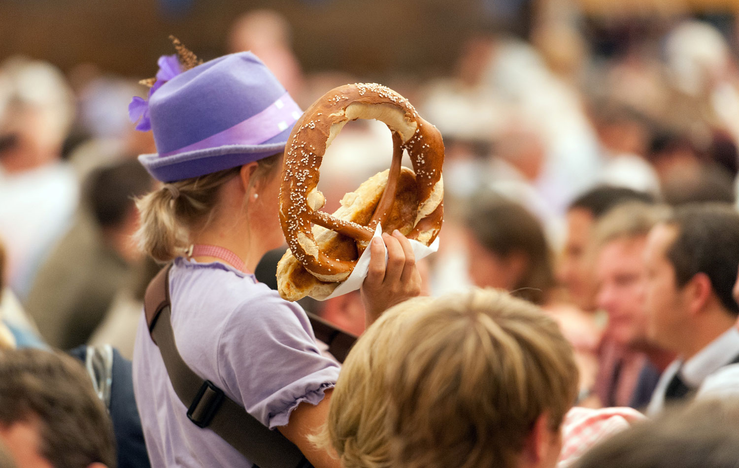 Sale of Oktoberfest Pretzels