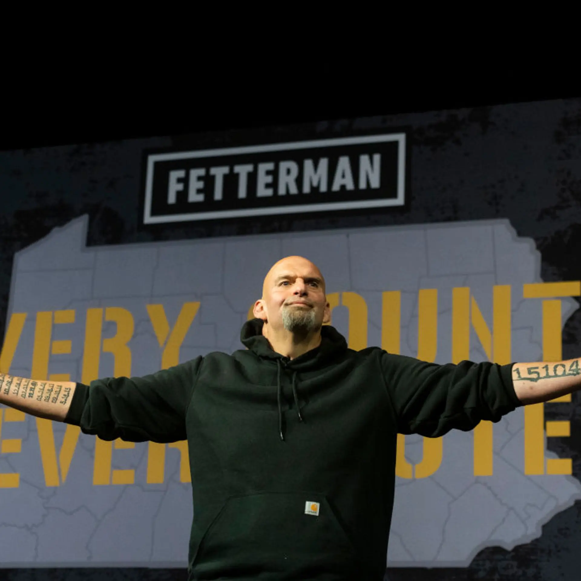 Democratic Senate Candidate John Fetterman Holds Campaign Rally In Erie, PA