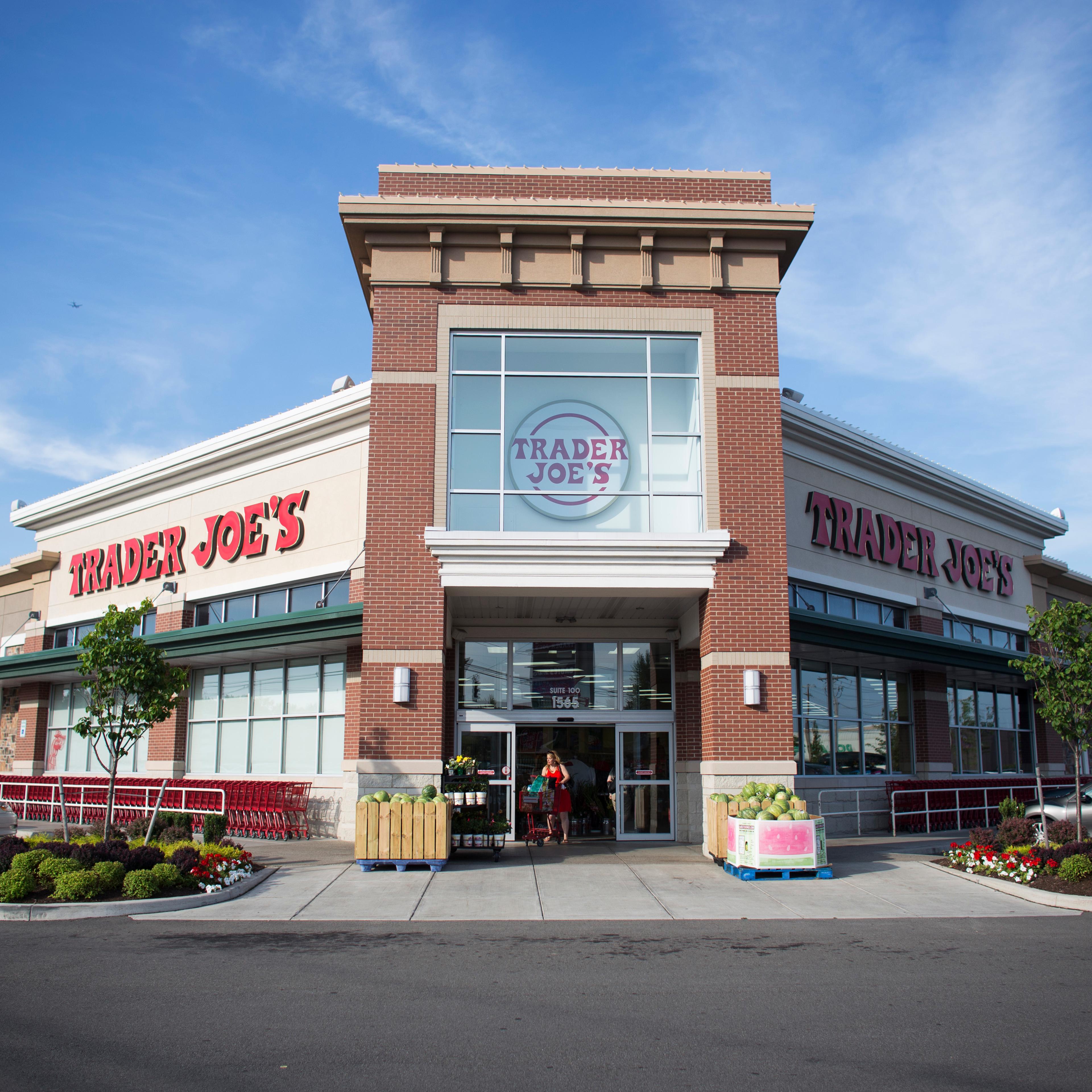 Grocery chain, Trader Joe's, is made popular with its selection of gourmet, vegetarian and organic food options, in Buffalo, NY. JULY 10, 2015.