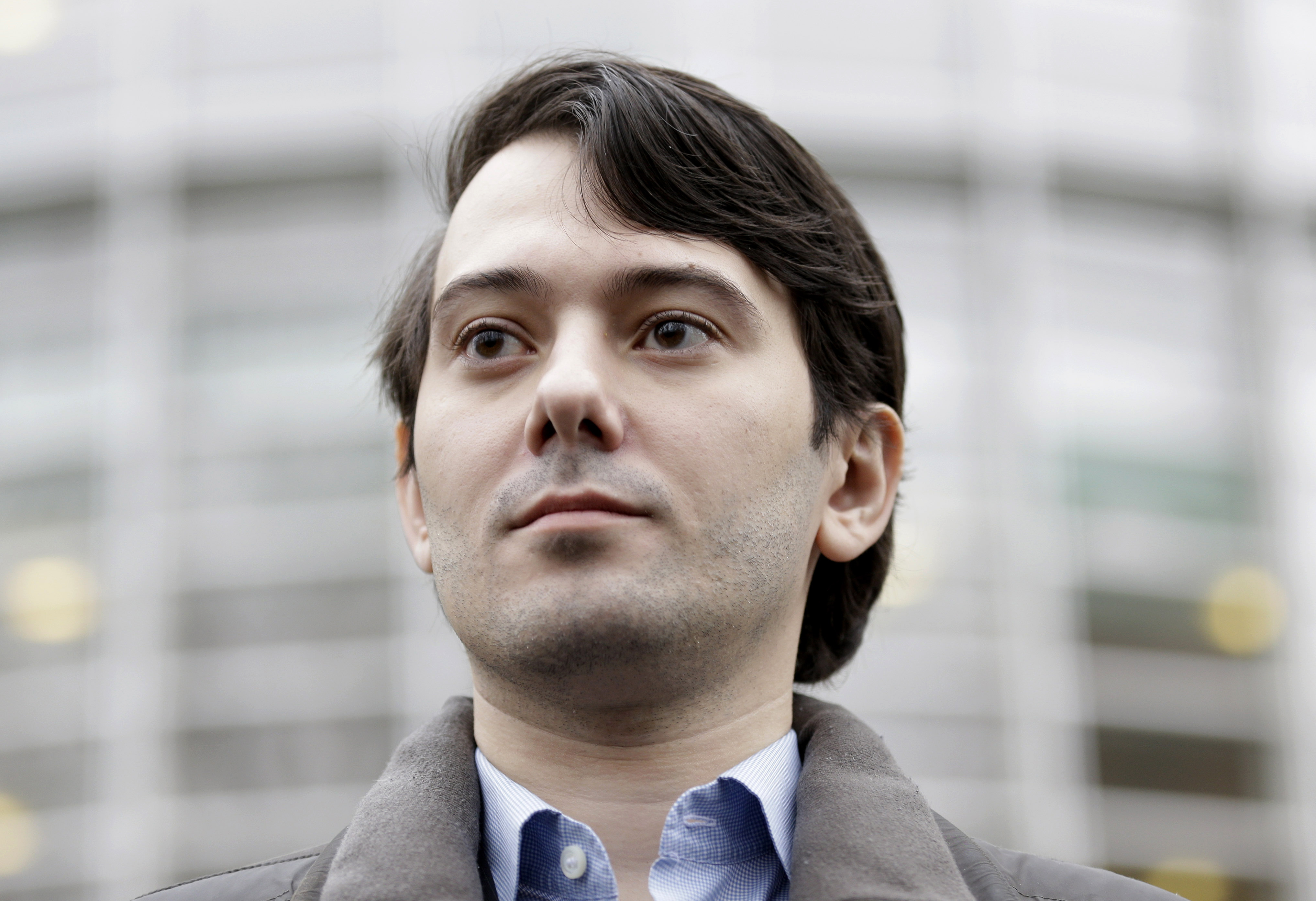 Former Turing Pharmaceuticals CEO Martin Shkreli leaves court in New York on Feb. 3, 2016.