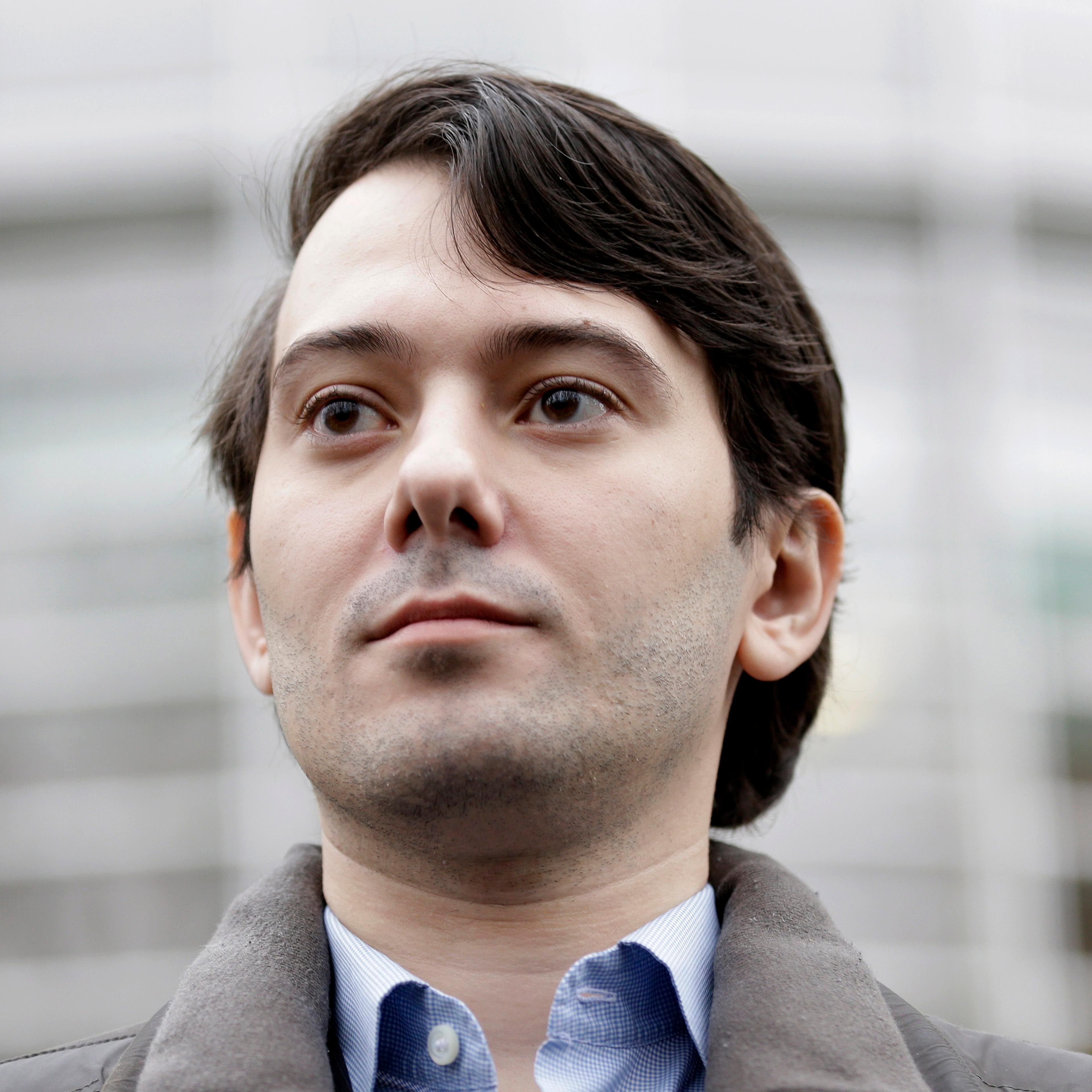 Former Turing Pharmaceuticals CEO Martin Shkreli leaves court in New York on Feb. 3, 2016.